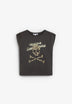 SLEEVELESS PRINTED T-SHIRT