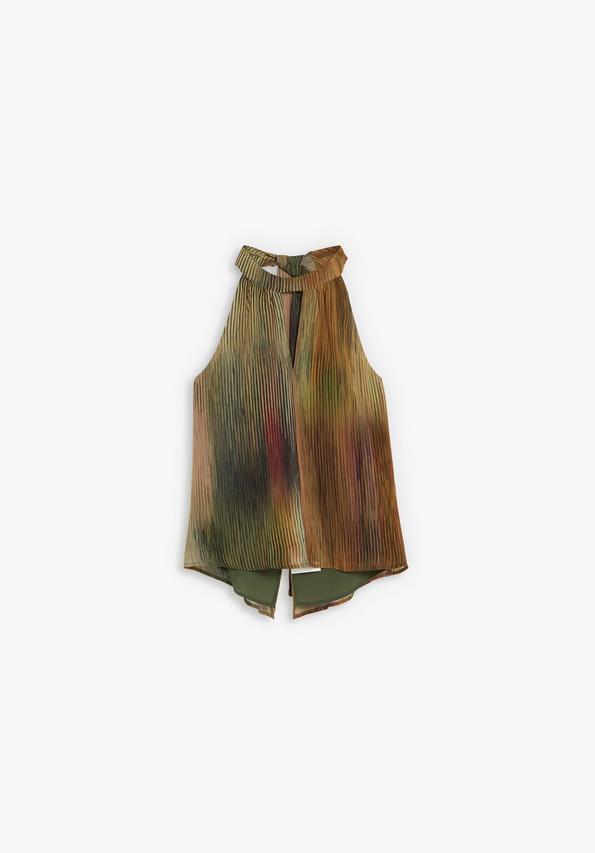 MULTICOLOURED PLEATED TOP