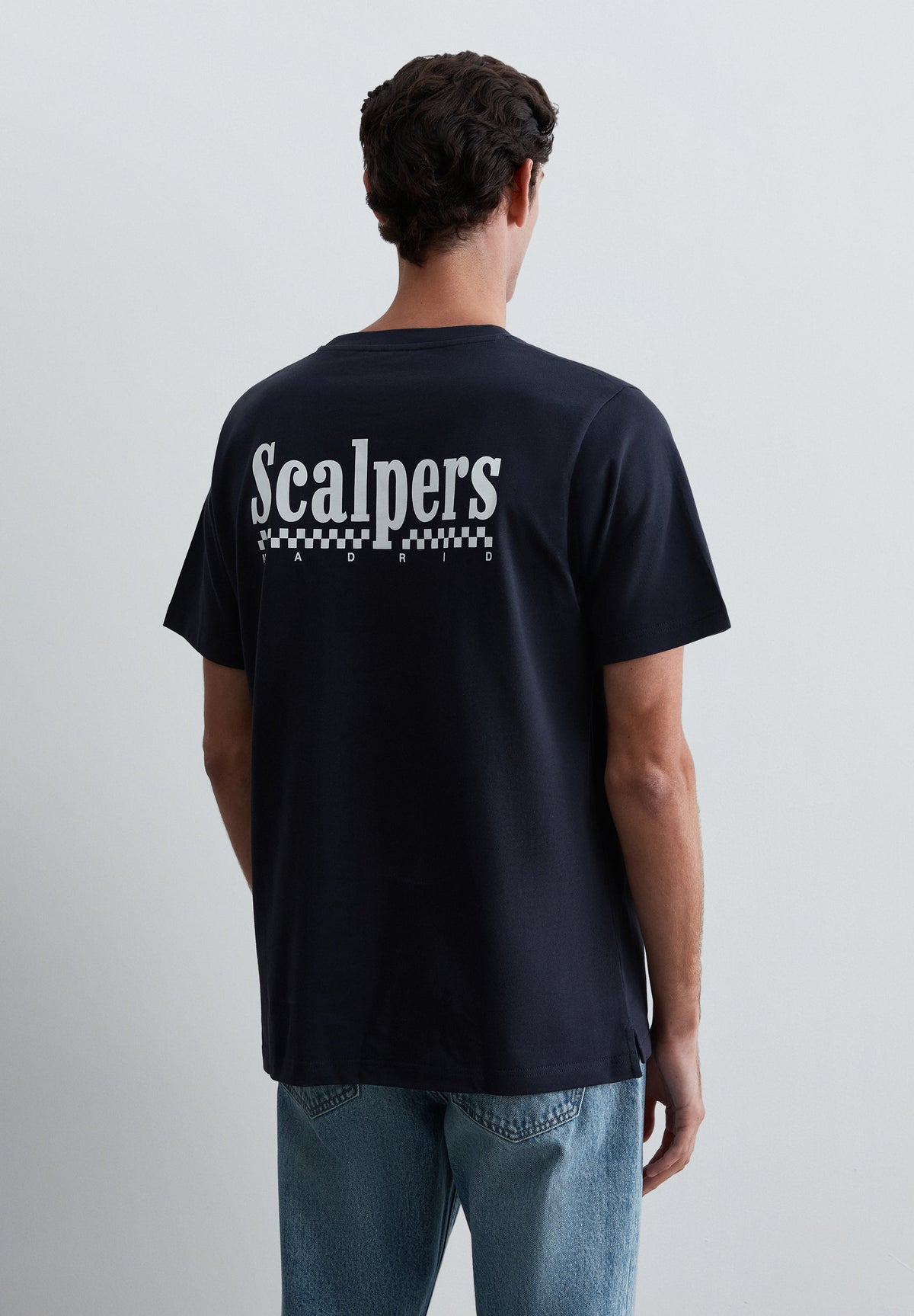 T-SHIRT WITH BACK LOGO PRINT