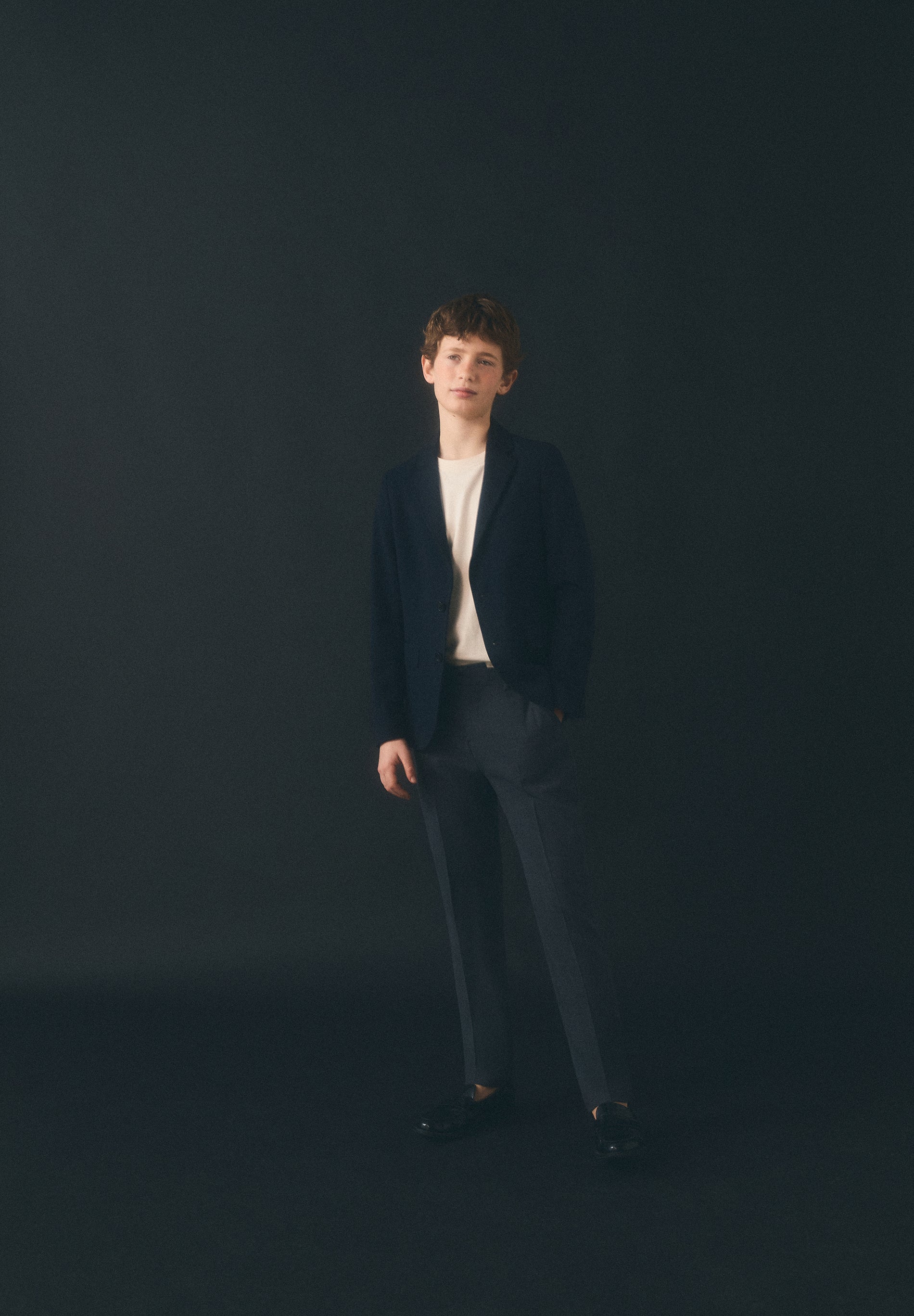 CONTRAST FINE-KNIT POLO SHIRT