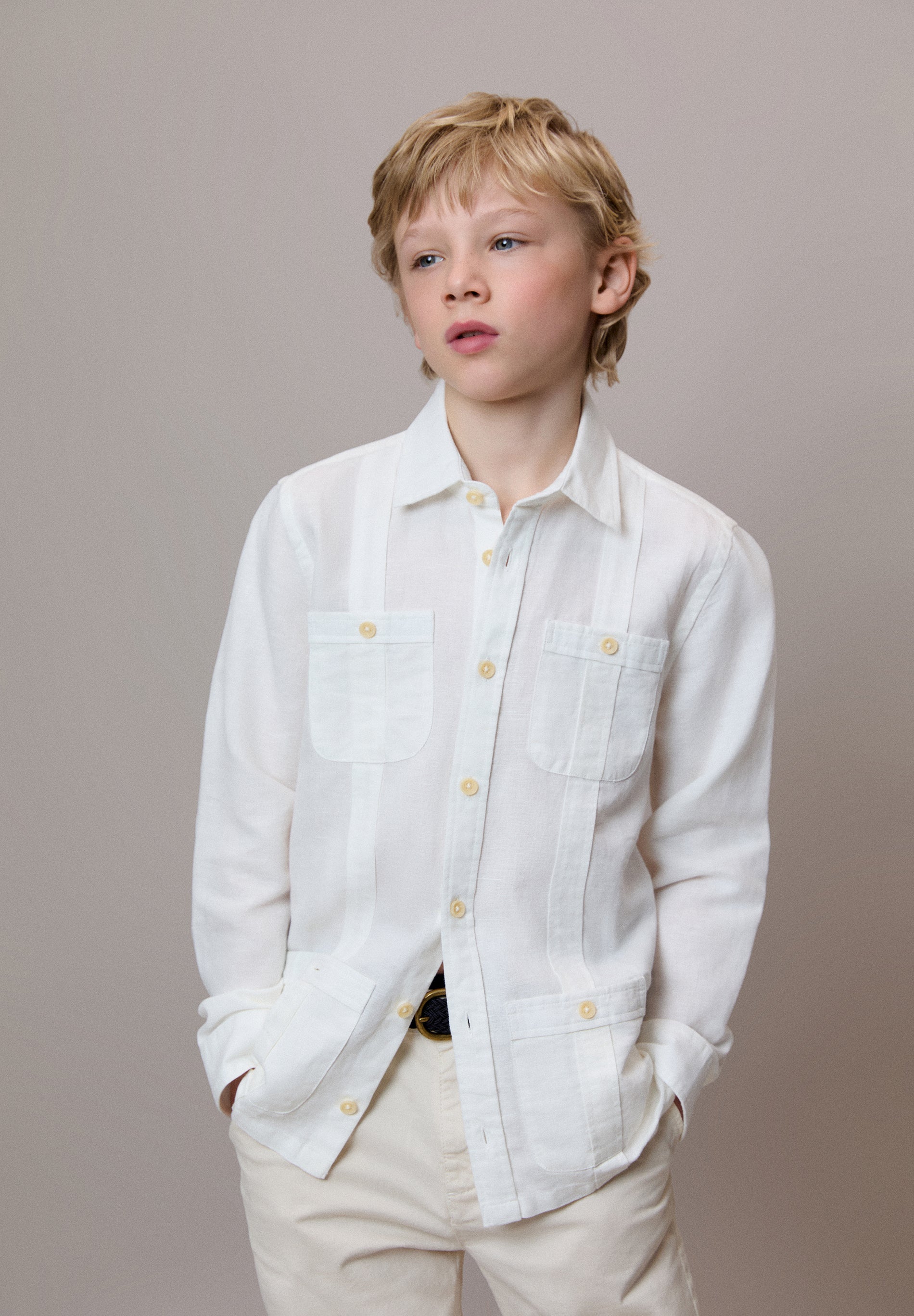 SCNANTE LINEN SHIRT KIDS