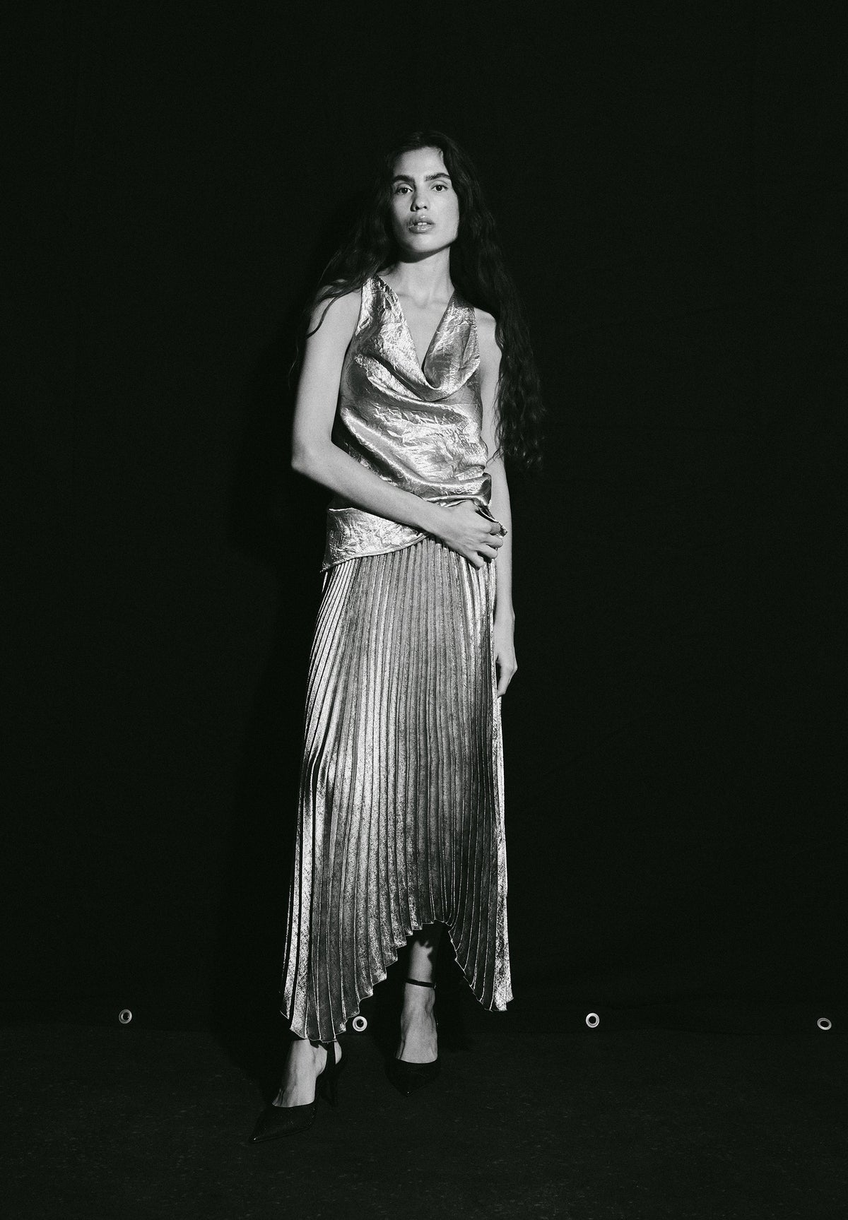 SCLUREXPLEATED SKIRT