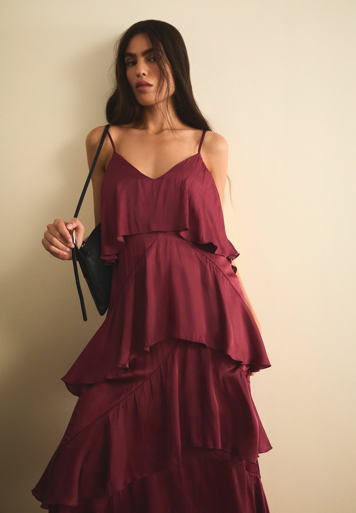 SCSLIP RUFFLE DRESS