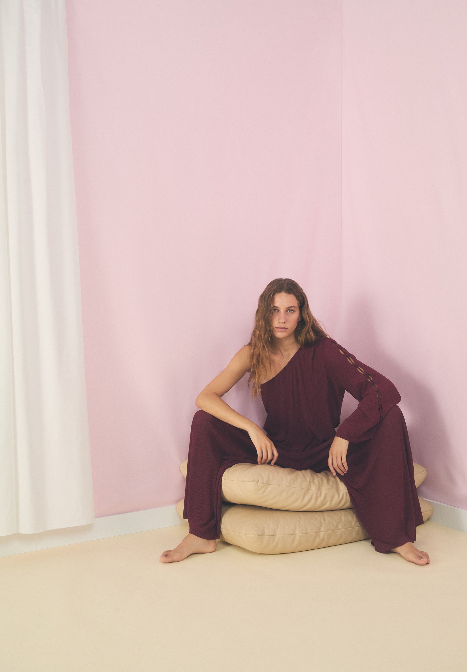 ASYMMETRIC TOP WITH CUT-OUTS