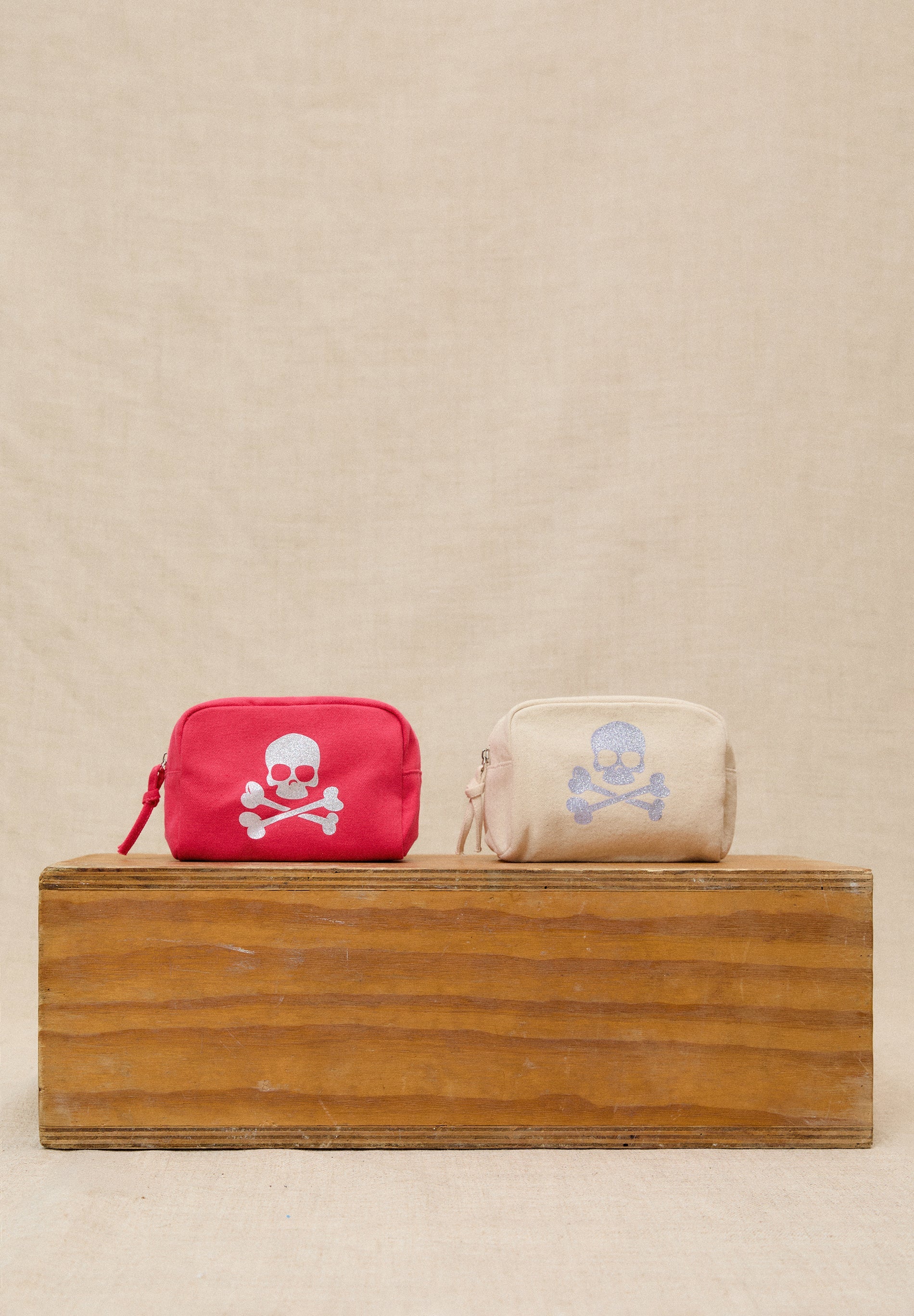 GLITTER MONOGRAM TOILETRY BAG