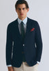 PLAIN-COLOURED WOOL BLAZER
