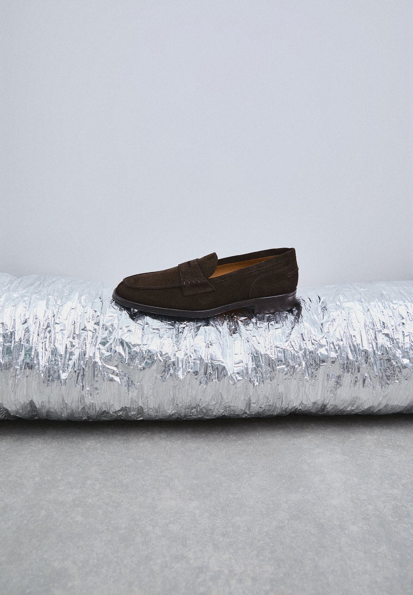 SUEDE PENNY LOAFERS