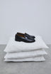 LEATHER LOAFERS WITH APRON