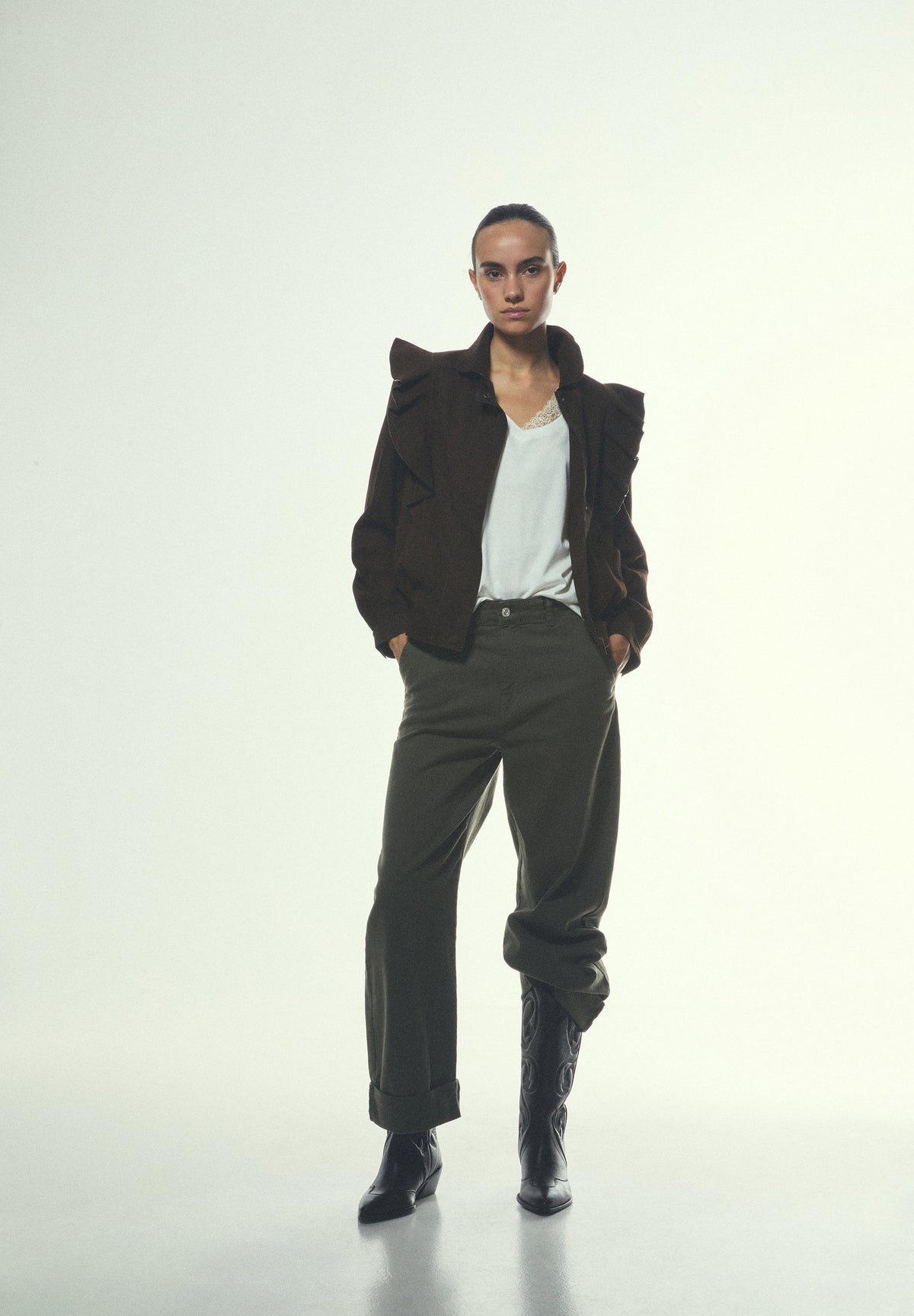 SCFOLDED DENIM PANT