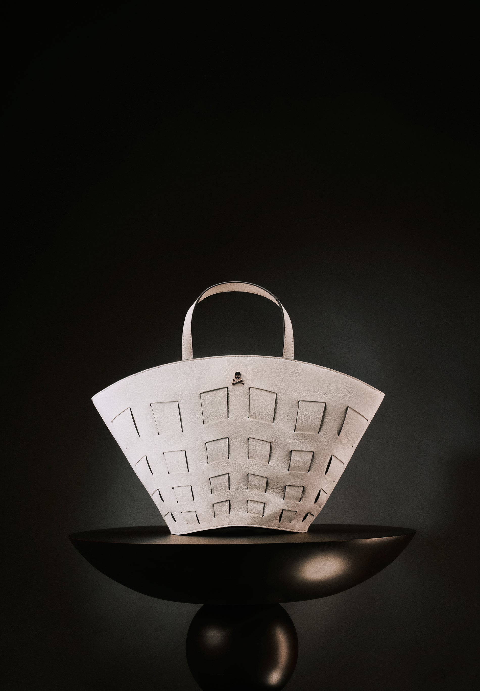 GEOMETRIC LEATHER BAG