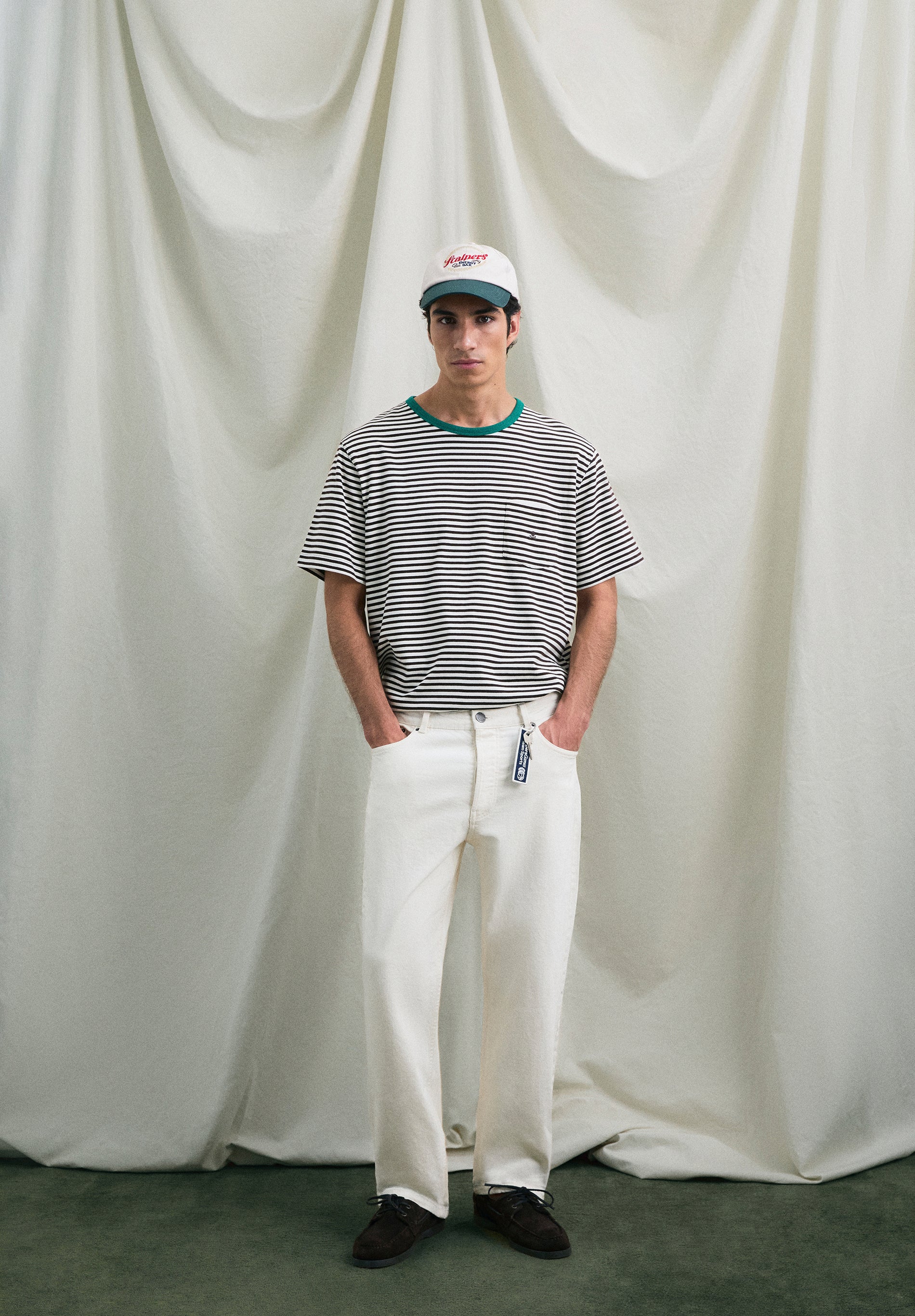 SCSTRIPEDPOCKET TEE