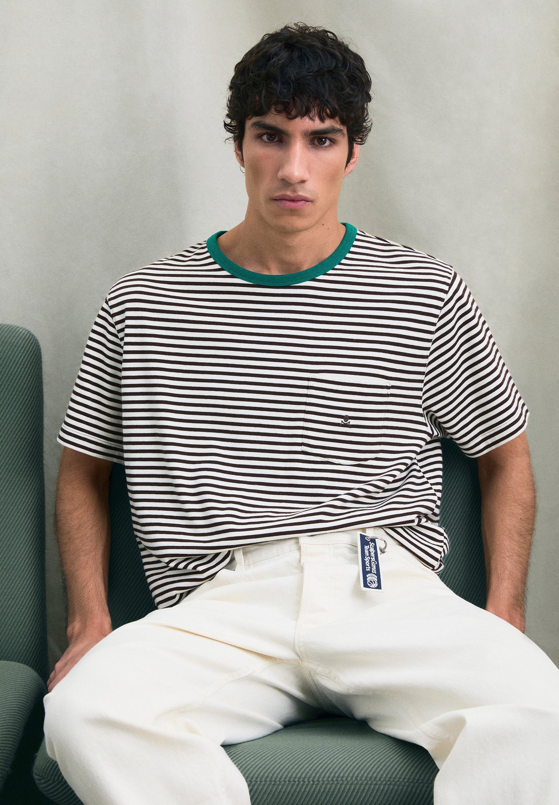 SCSTRIPEDPOCKET TEE