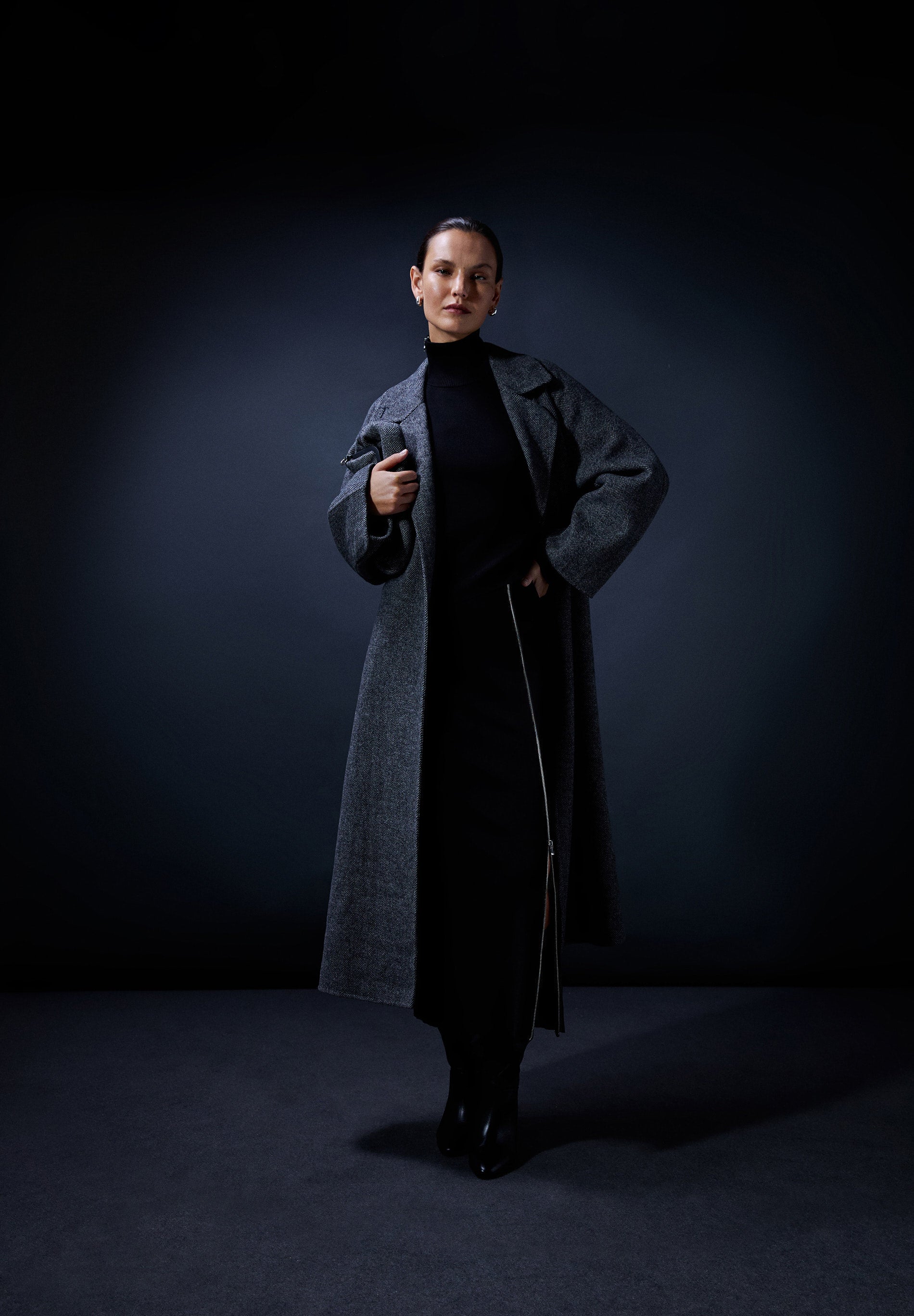 WOOL COAT WITH BELT