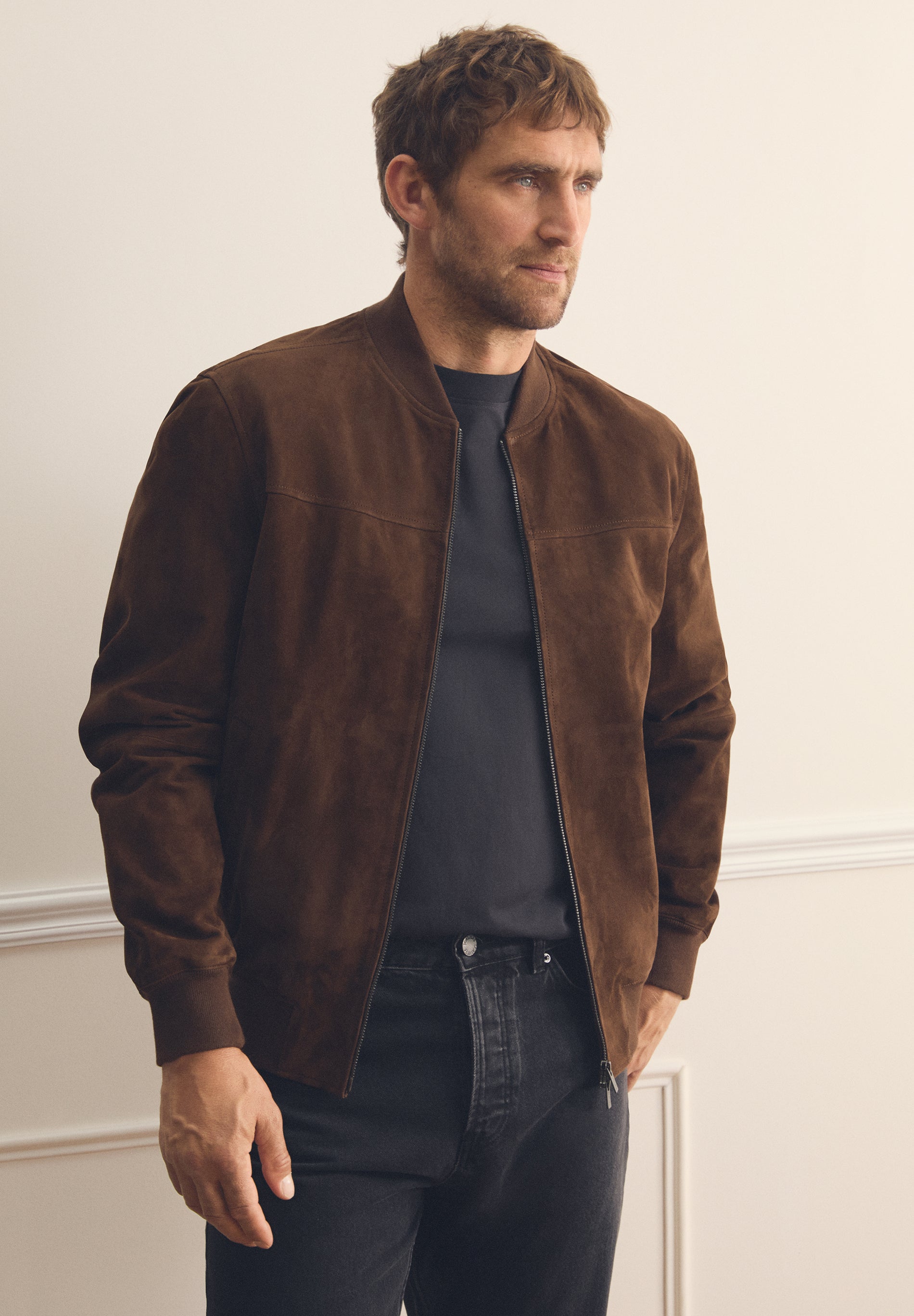 SCTHOMAS B SUEDE JACKET