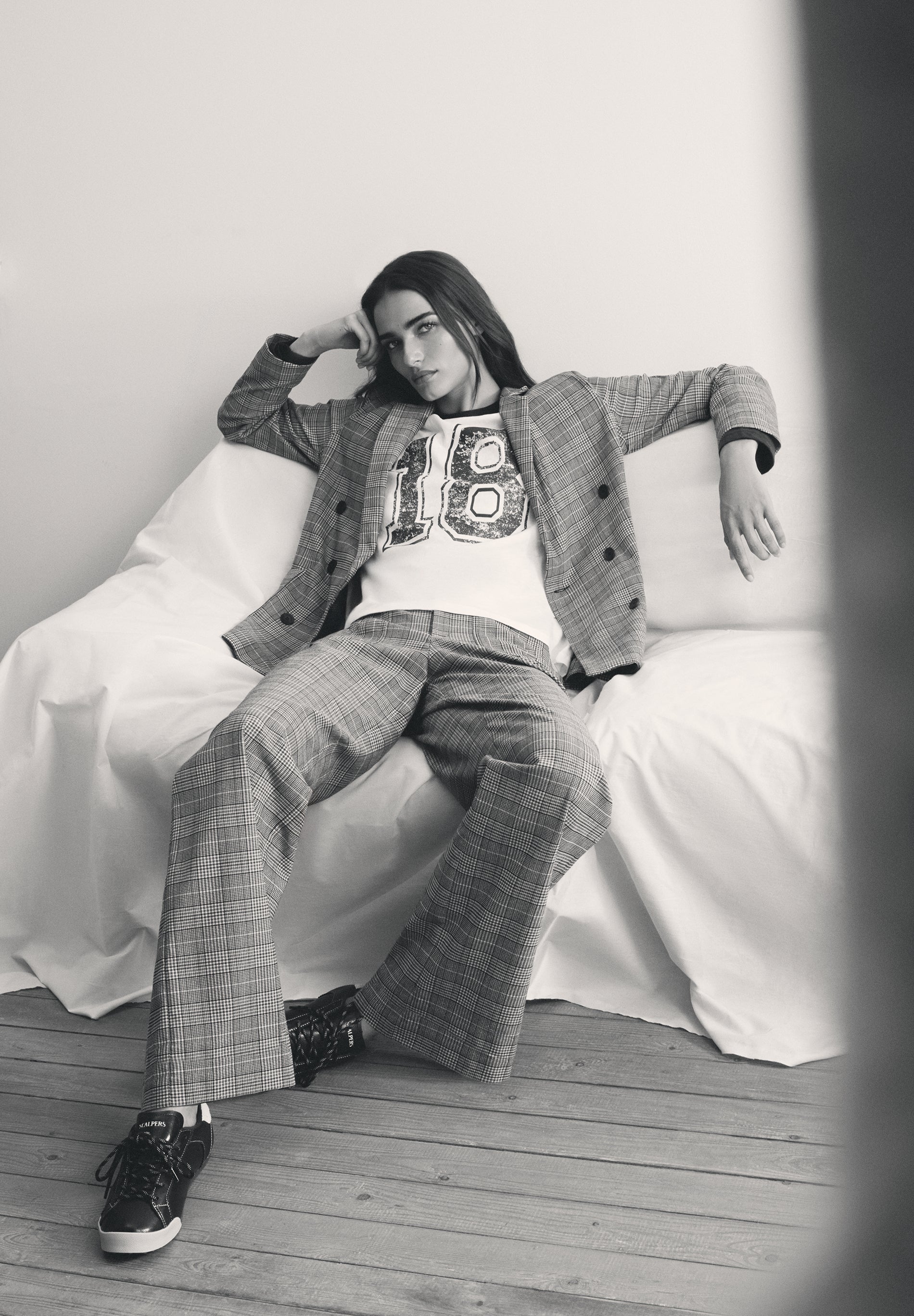 SCKNITTY CHECK PANT