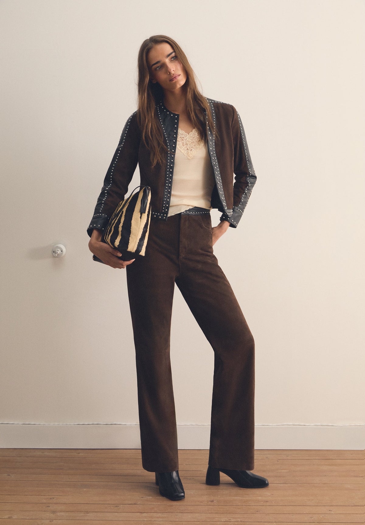 SCSTUDS DUO LEATHER S PANT