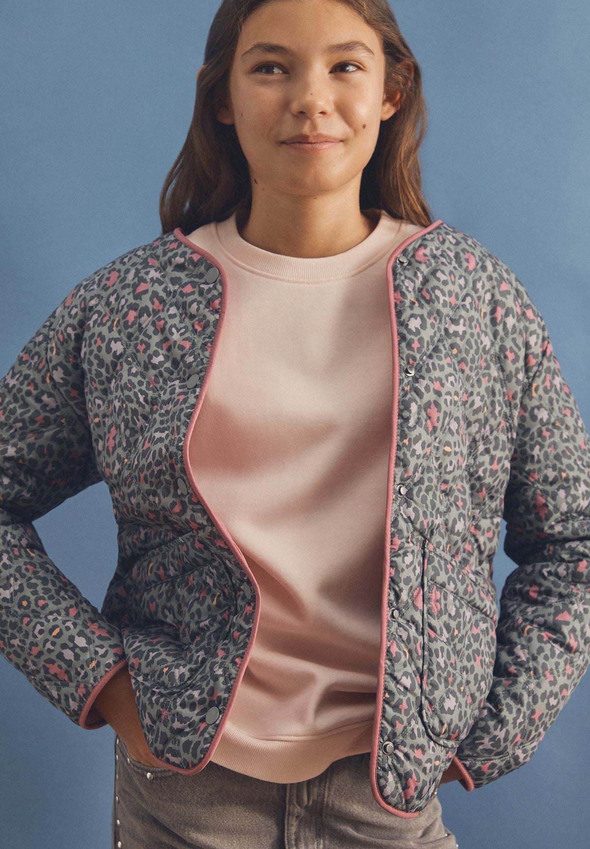 SCDINA PRINT JACKET GIRLS