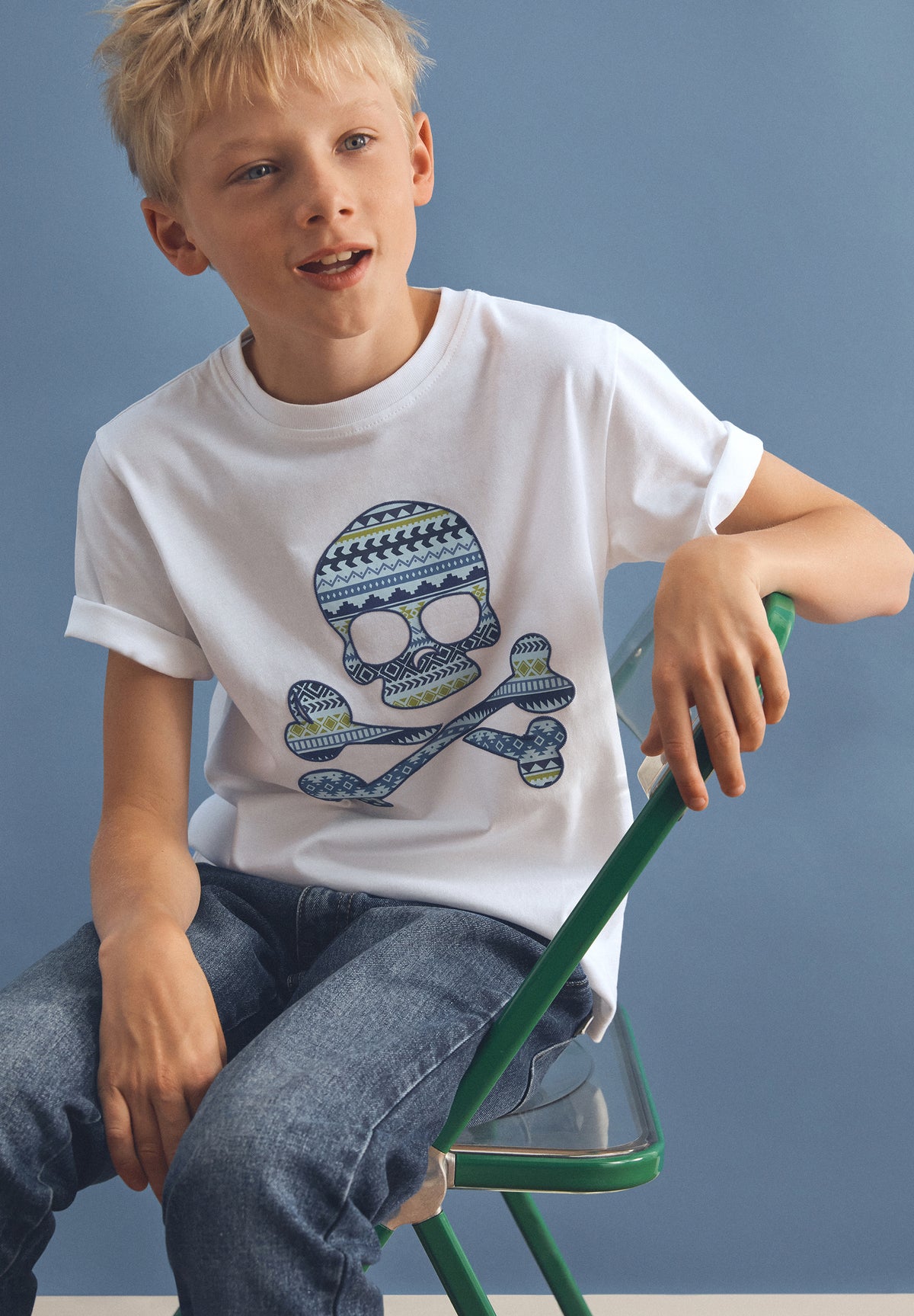 SCETNIC SKULL TEE KIDS