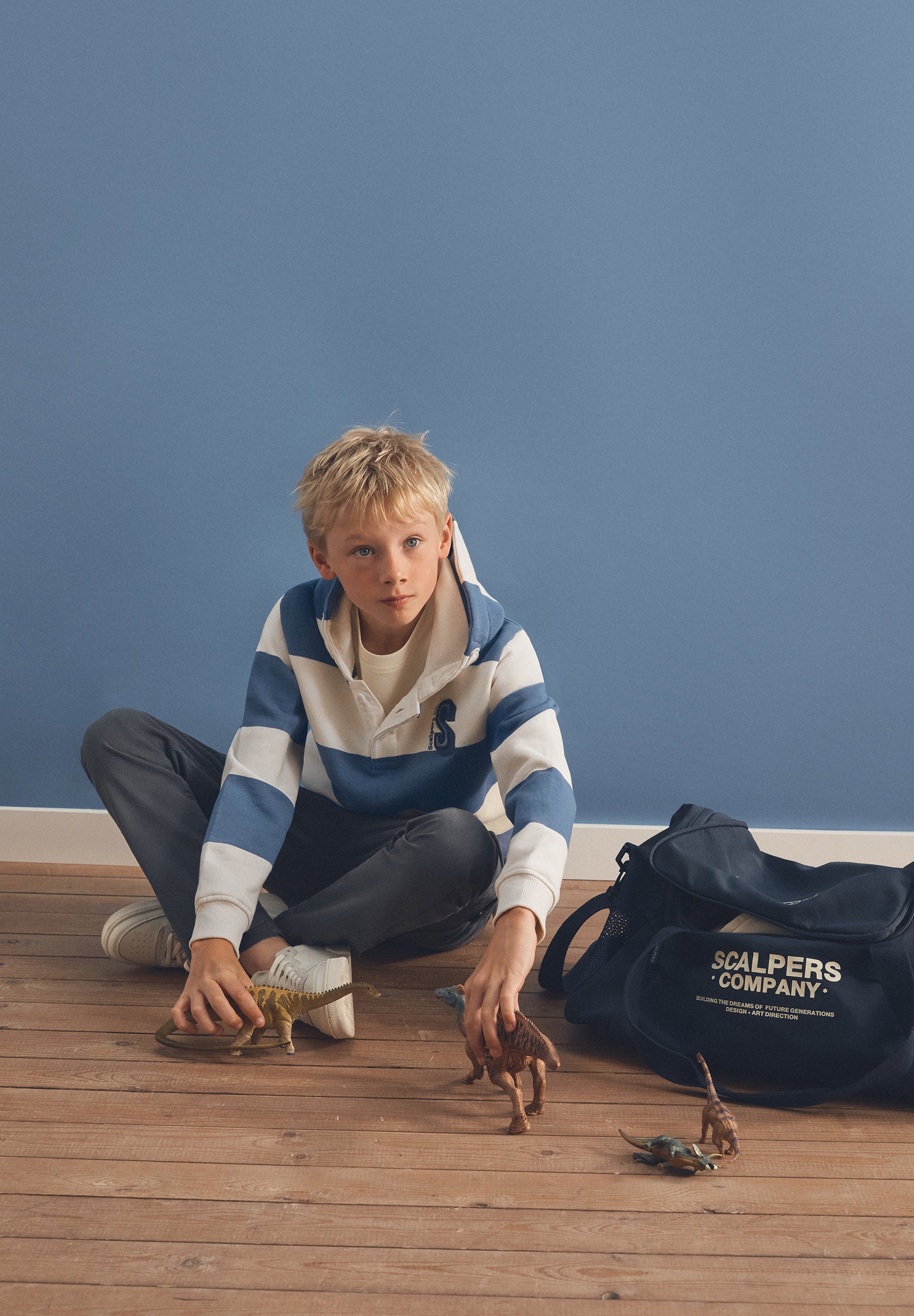 SCSTRIPES SKULL HOODIE KIDS