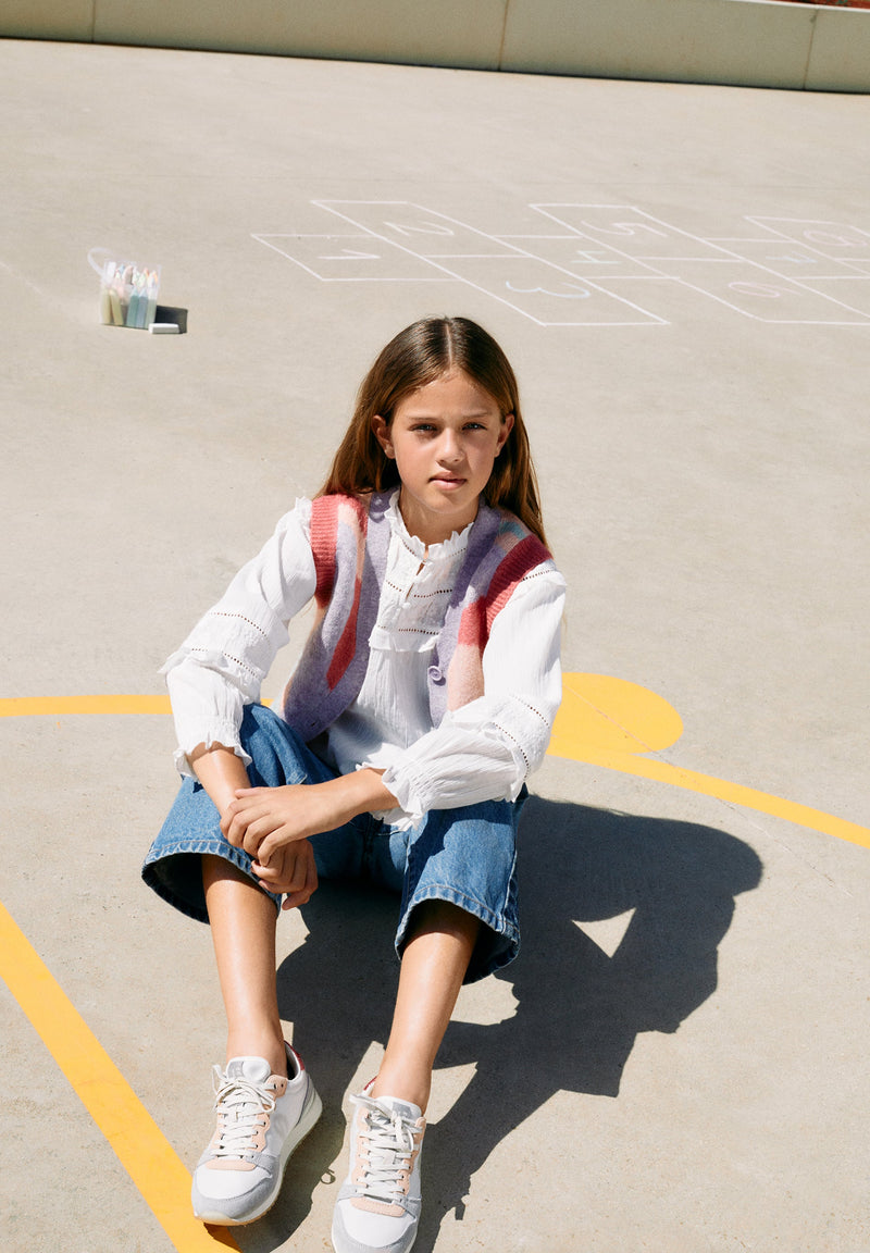 GEOMETRIC VEST TRICOT GIRLS