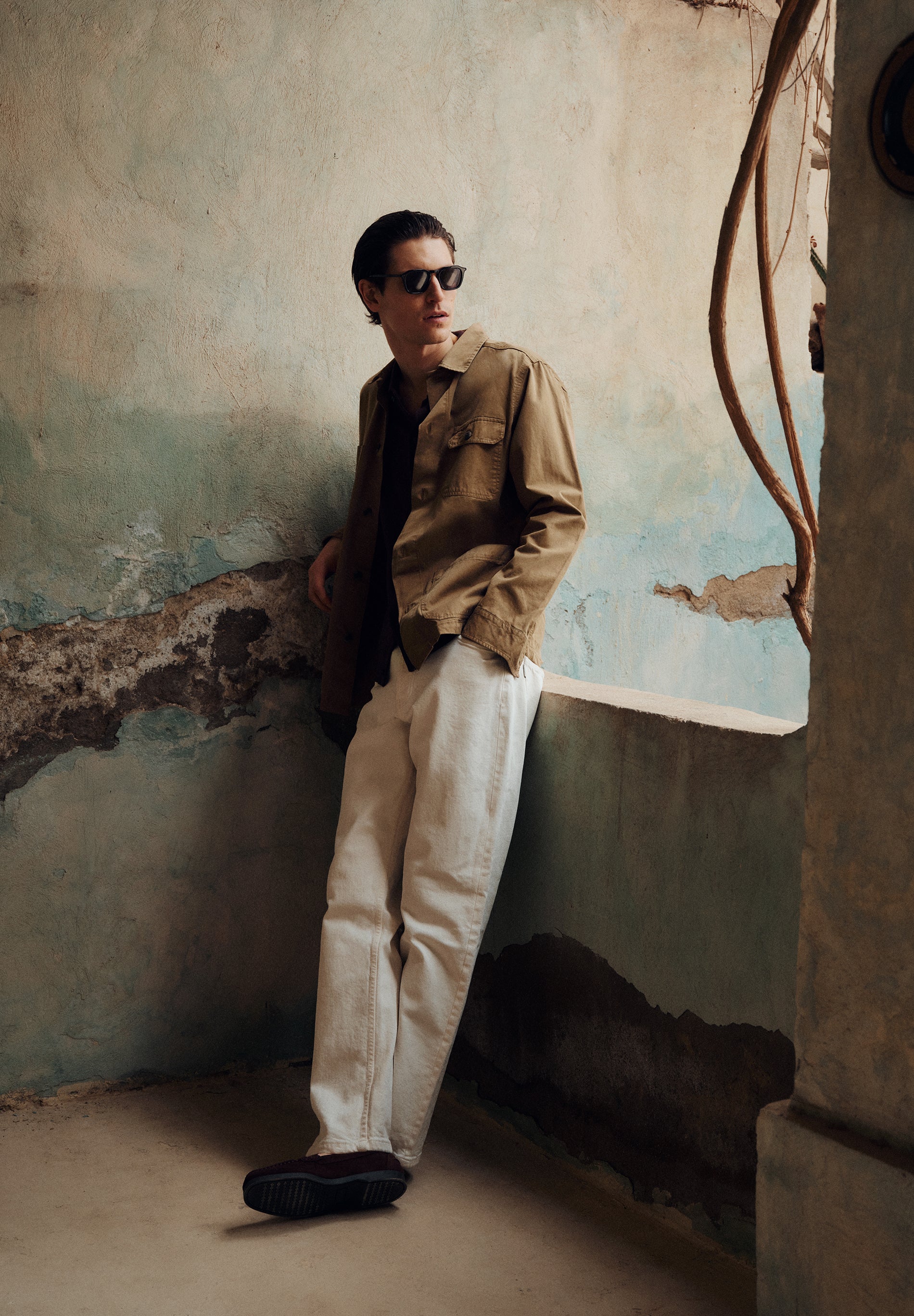 COTTON CHINO TROUSERS