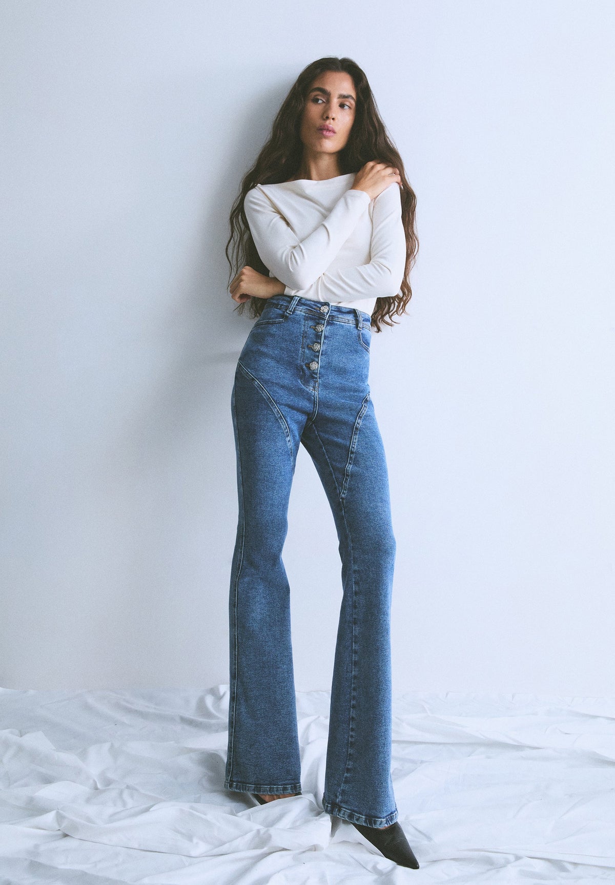 SCCANDY BELT DENIM PANT