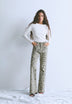 SCCANDY BELT ANIMAL DENIM PANT