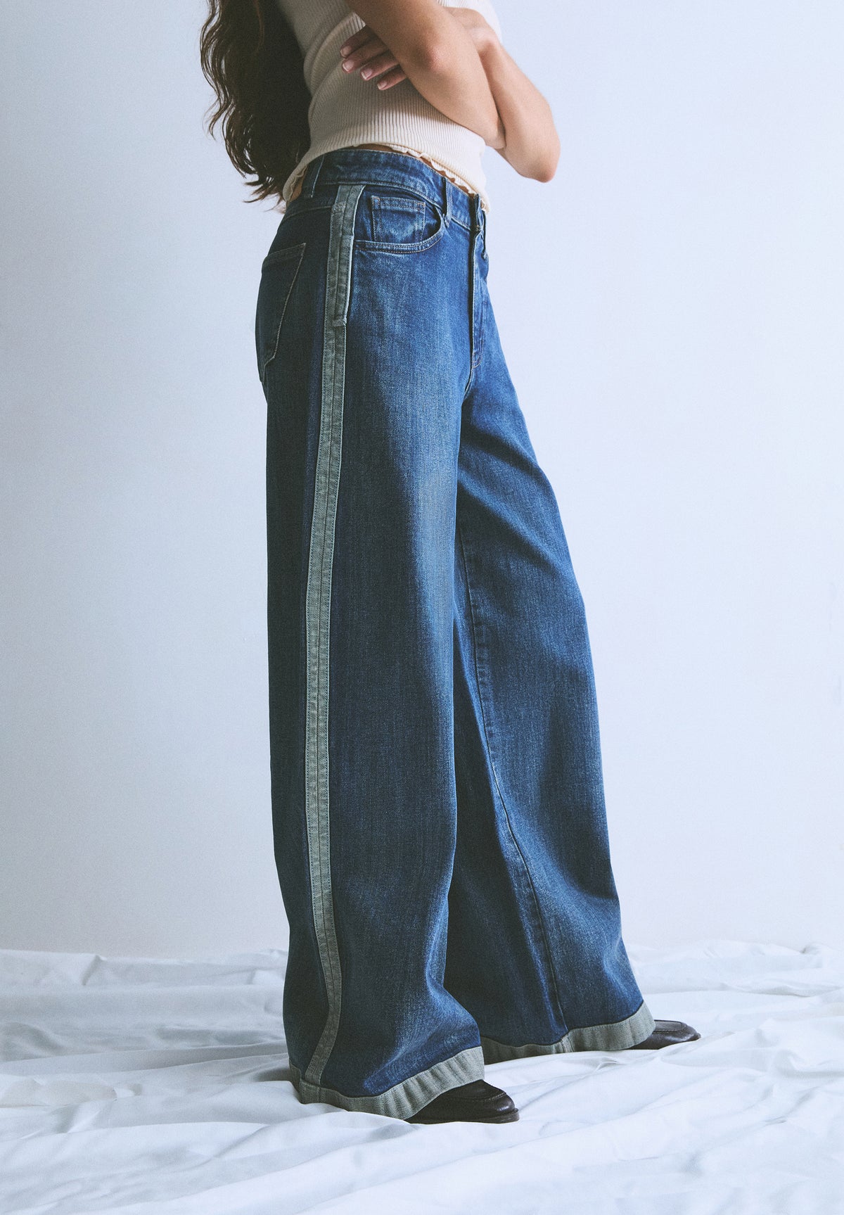 SCSIDETAPE DENIM PANT