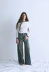 TWO-TONE MAXI JEANS