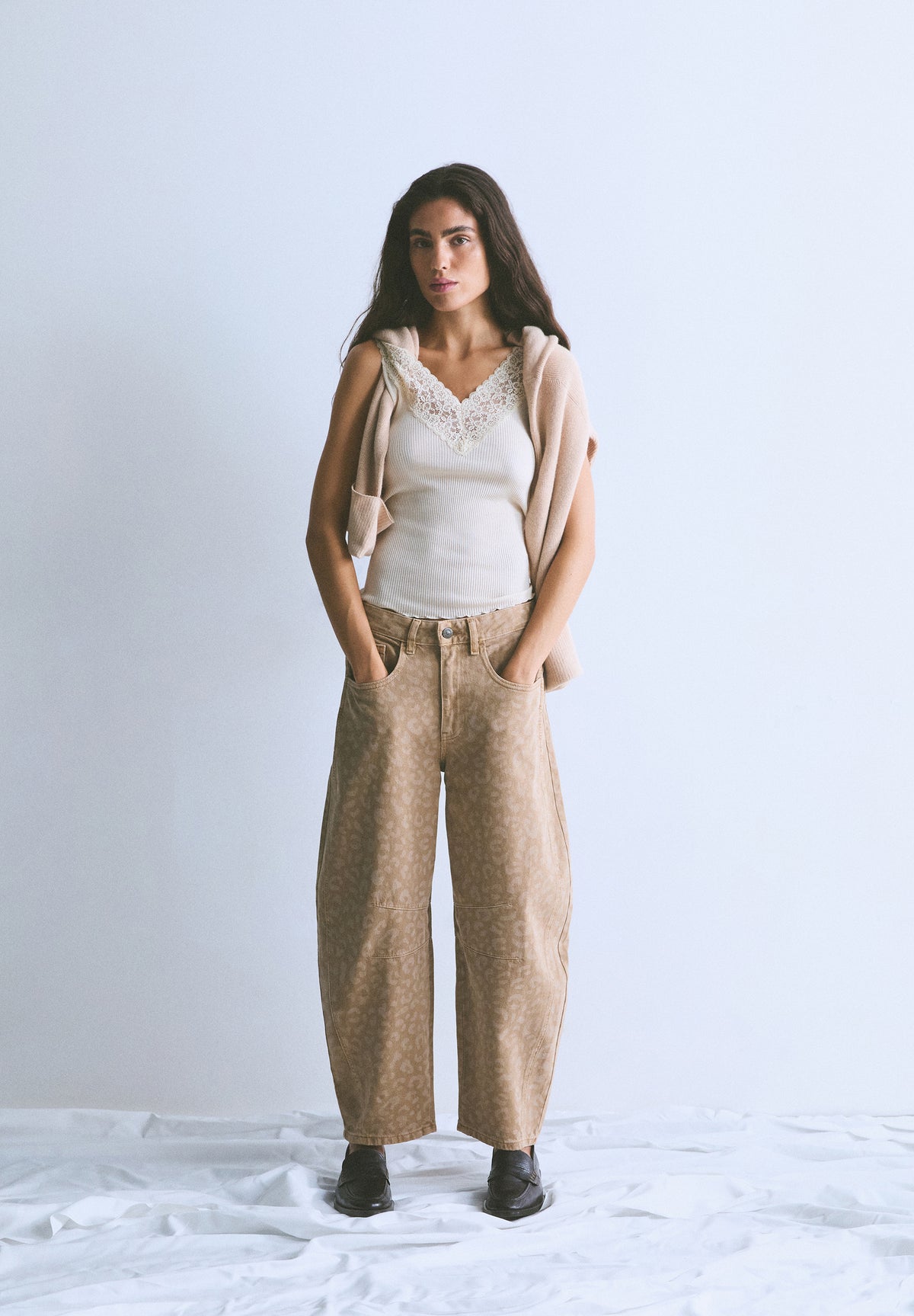 SCLEO BALLOON DENIM PANT