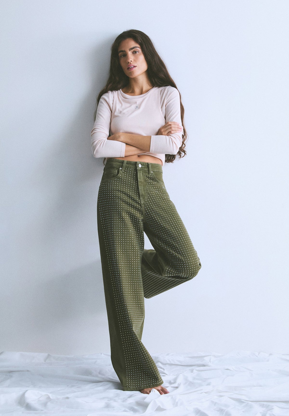 SCFULL STRASS DENIM PANT