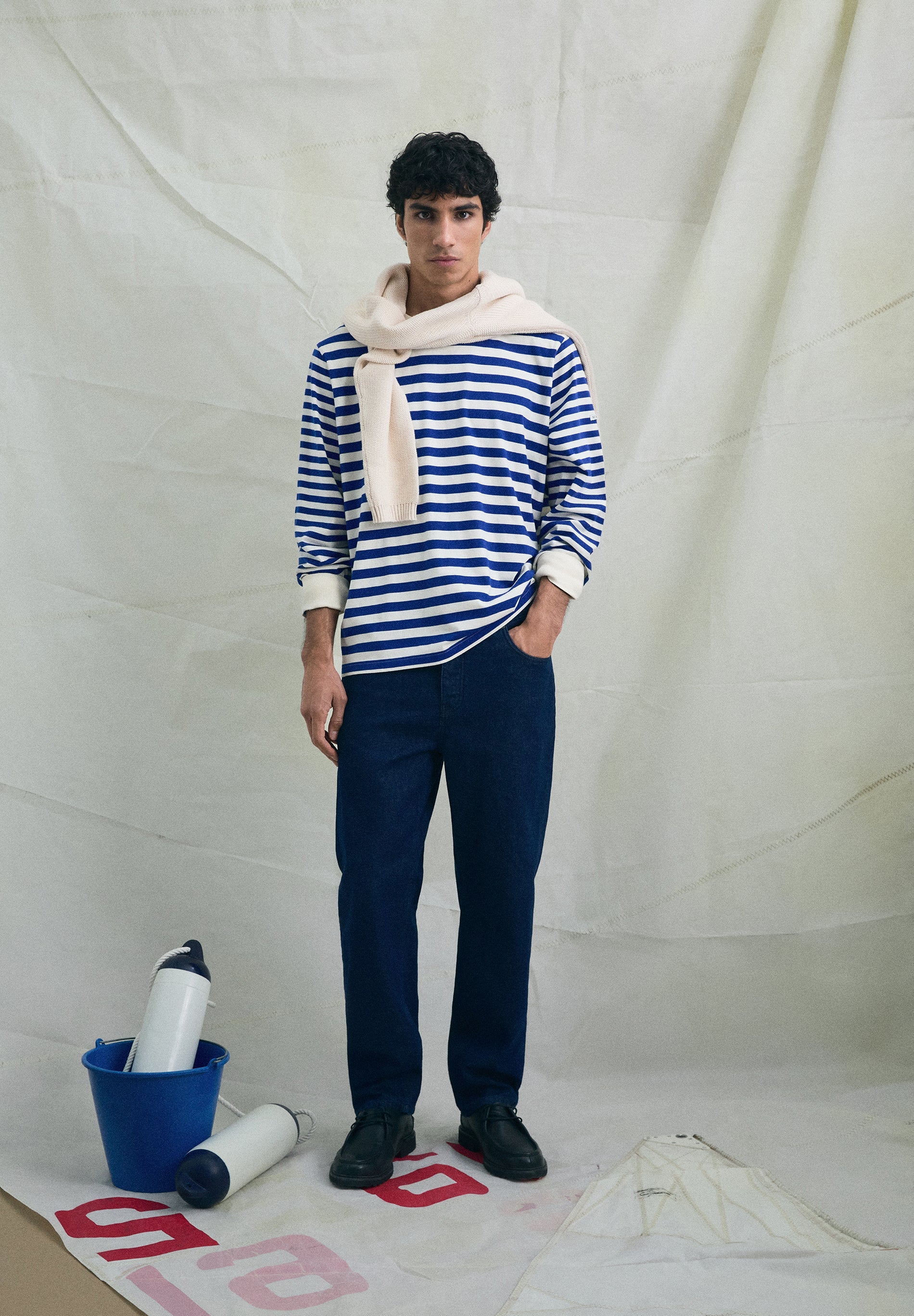 SCMIXEDSTRIPED LS TEE