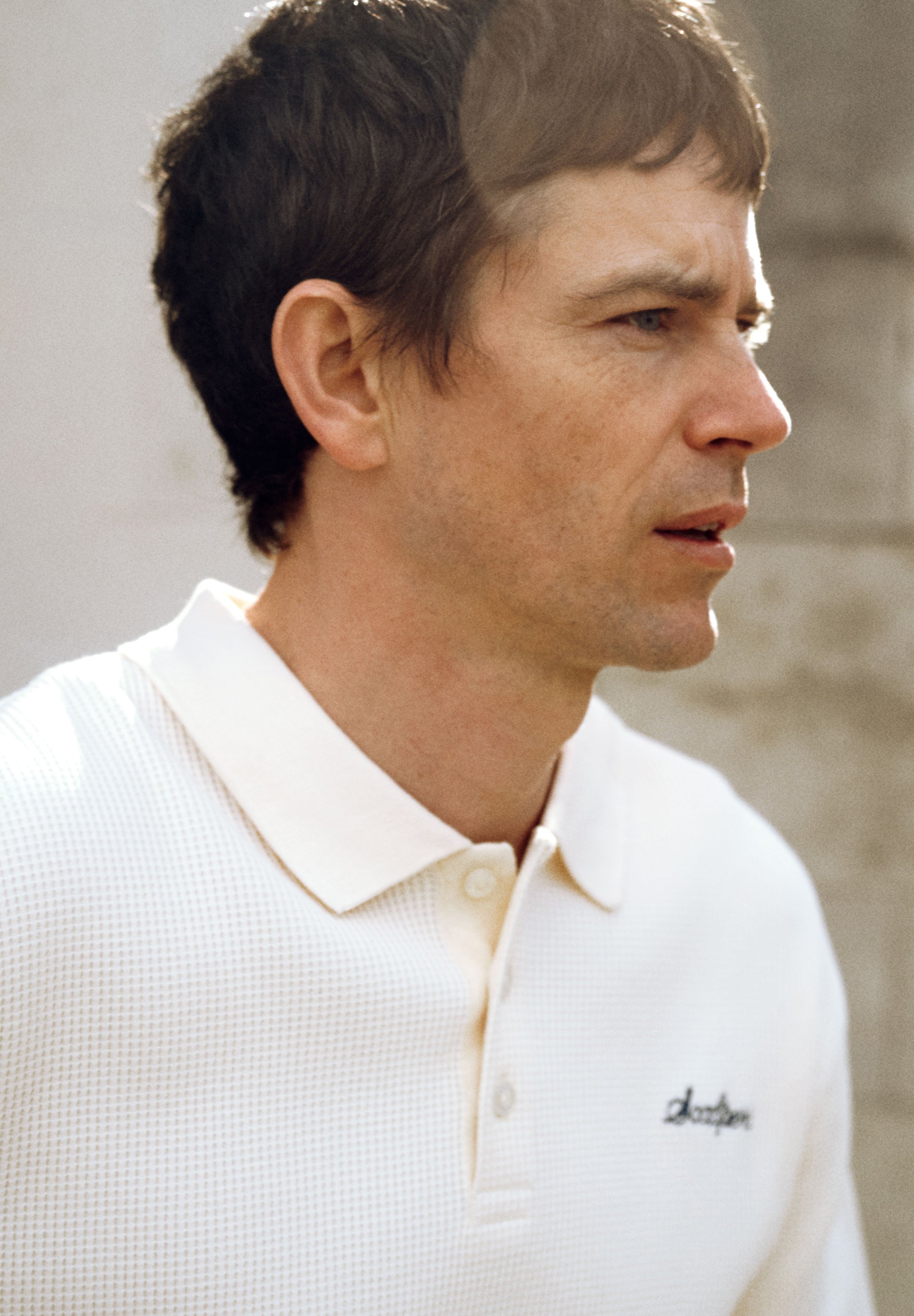 WAFFLE POLO SHIRT-STYLE SWEATSHIRT
