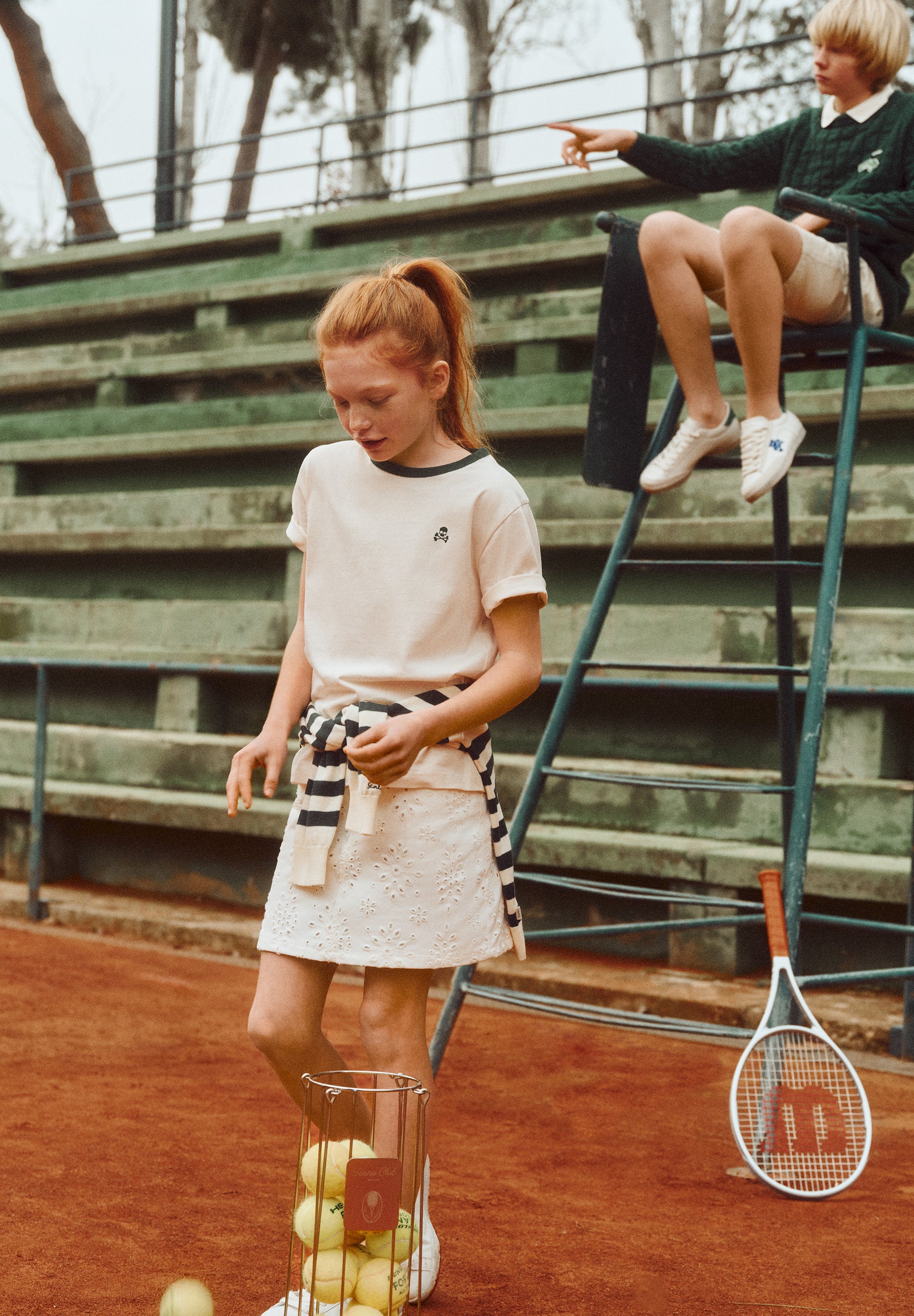 PERFORATED MINI SKIRT