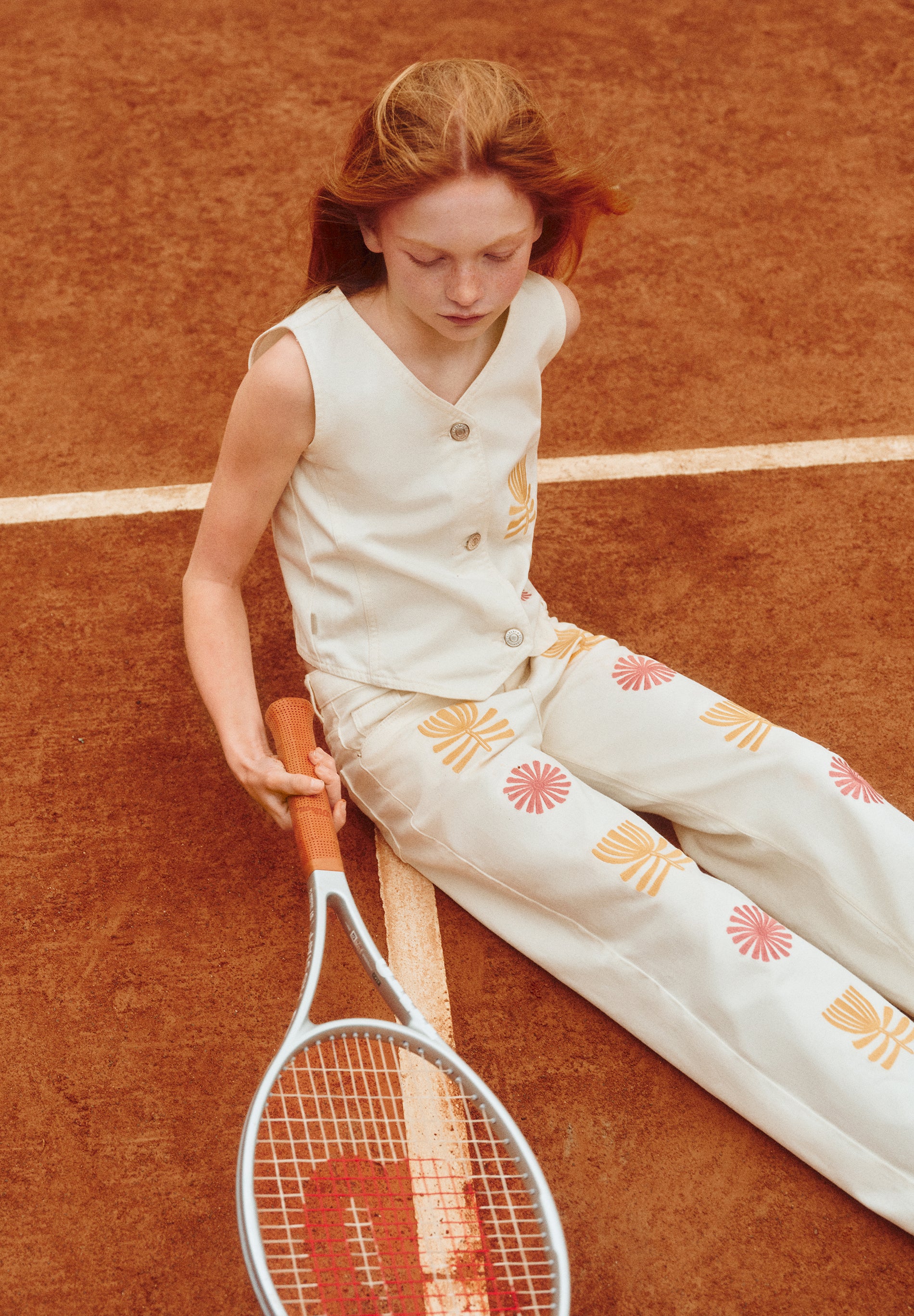 EMBROIDERED DENIM WAISTCOAT