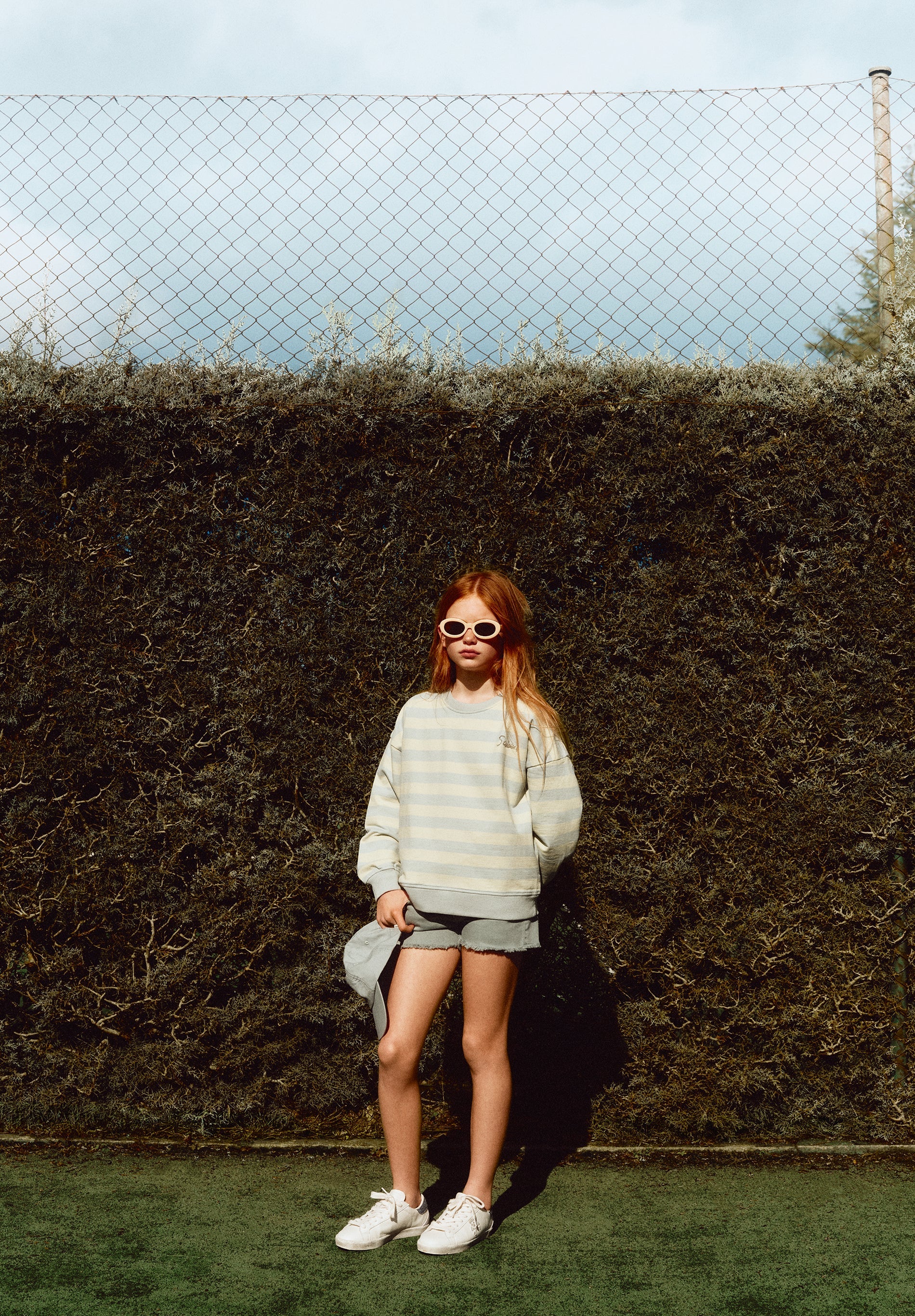 RELAXED STRIPED SWEATSHIRT