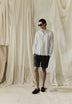 PLAIN LINEN BERMUDA SHORTS