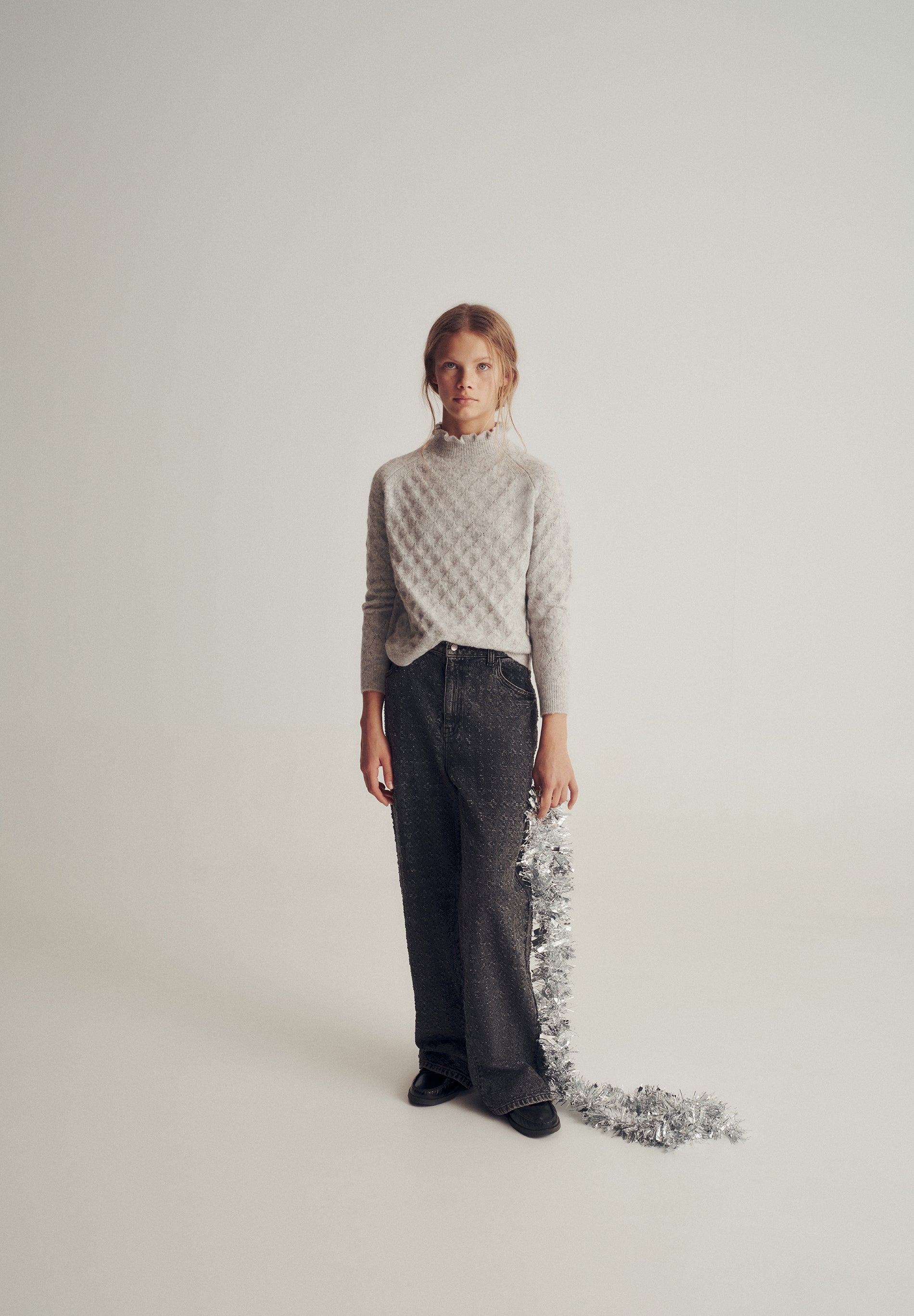 MERINO WOOL HIGH NECK SWEATER