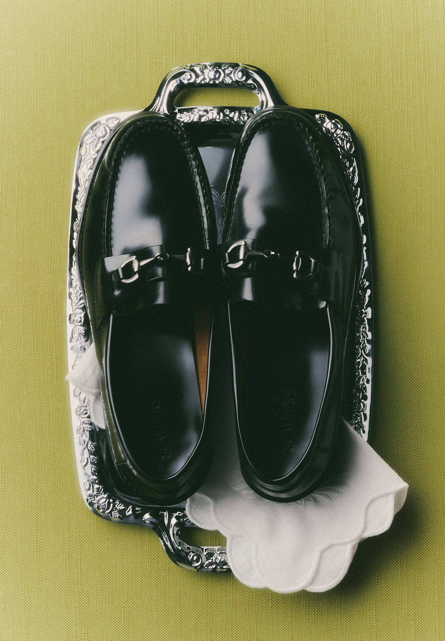 LEATHER LOAFERS WITH BUCKLE