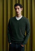 V-NECK SWEATER WITH CASHMERE