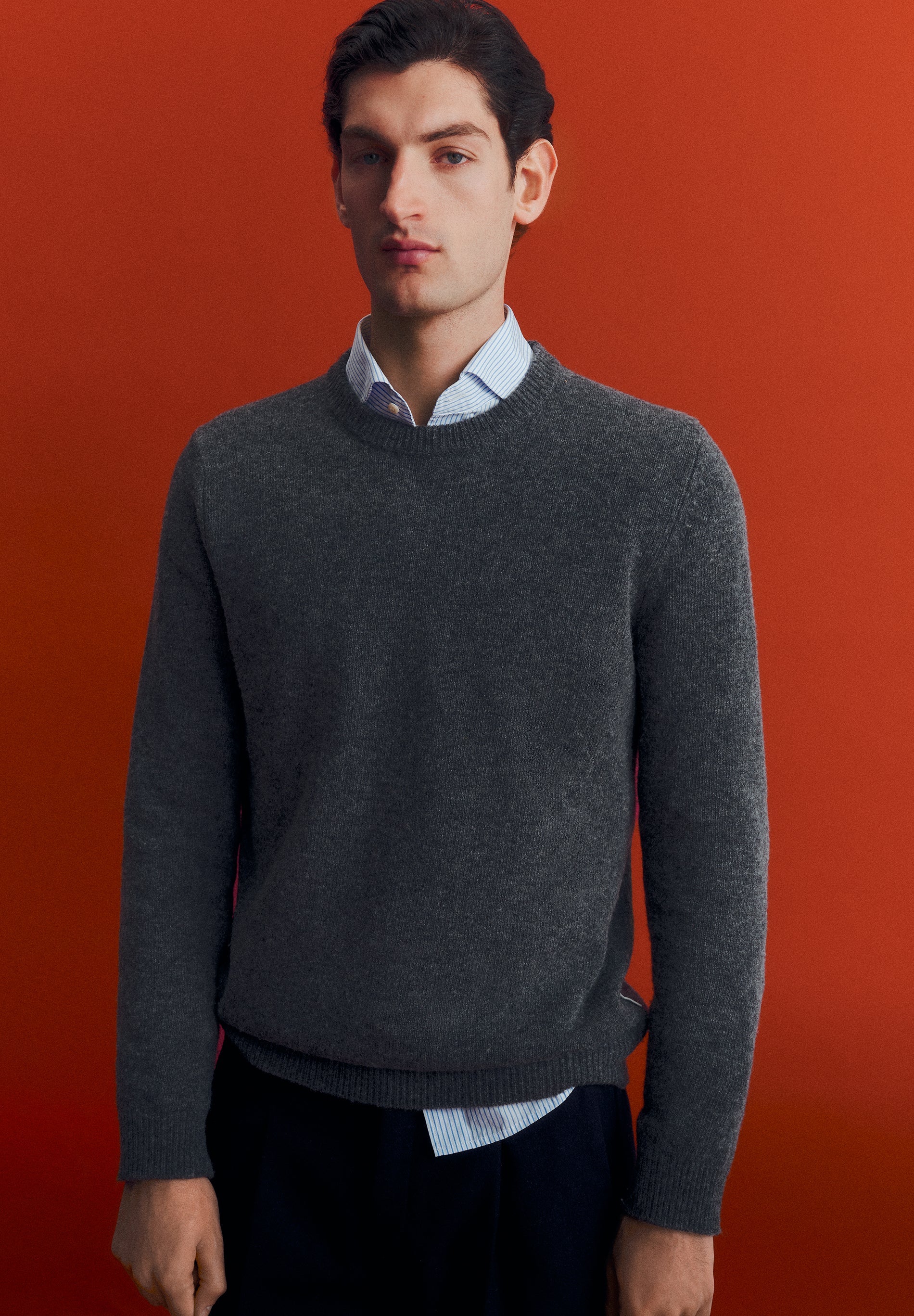 WOOL SWEATER WITH LOGO