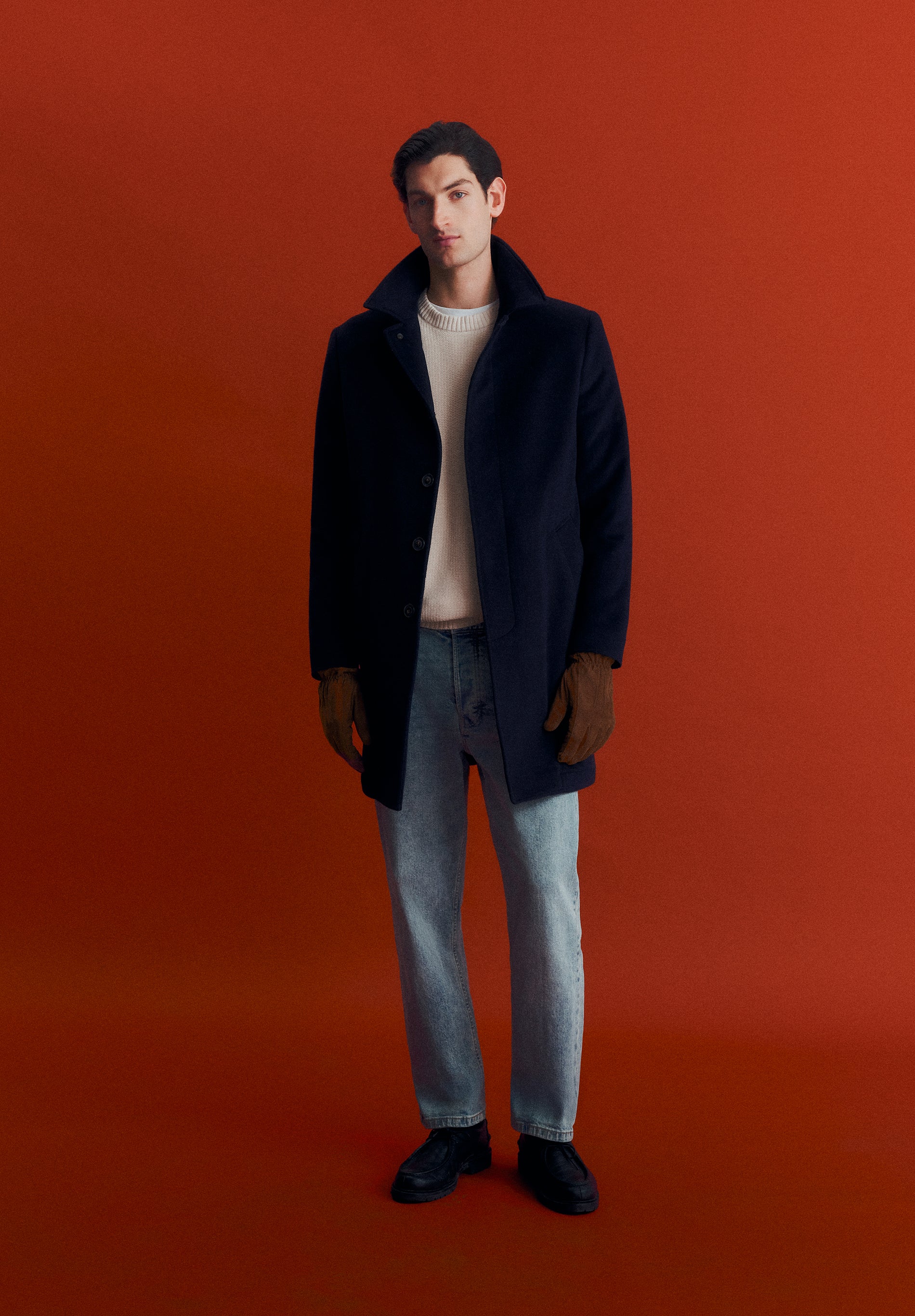 LONG WOOL BLEND COAT