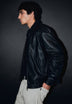 COLLARED LEATHER JACKET