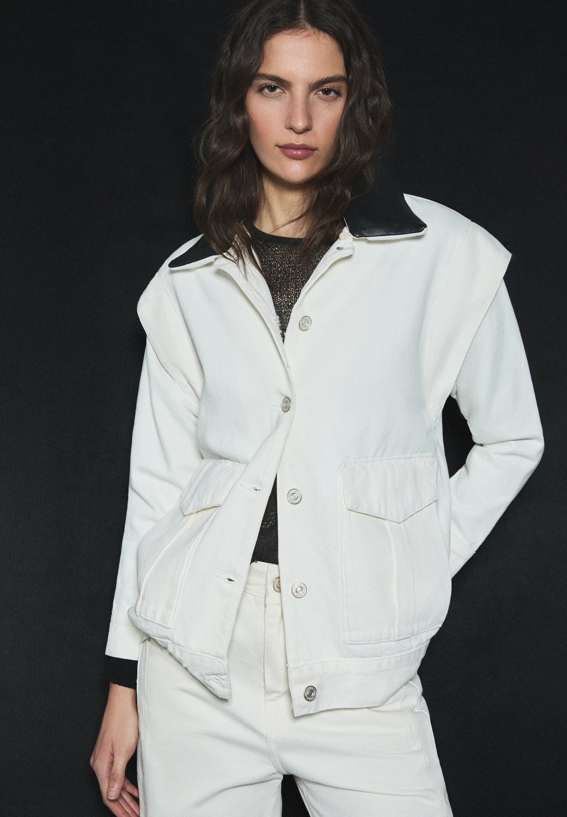 CONTRAST DENIM JACKET