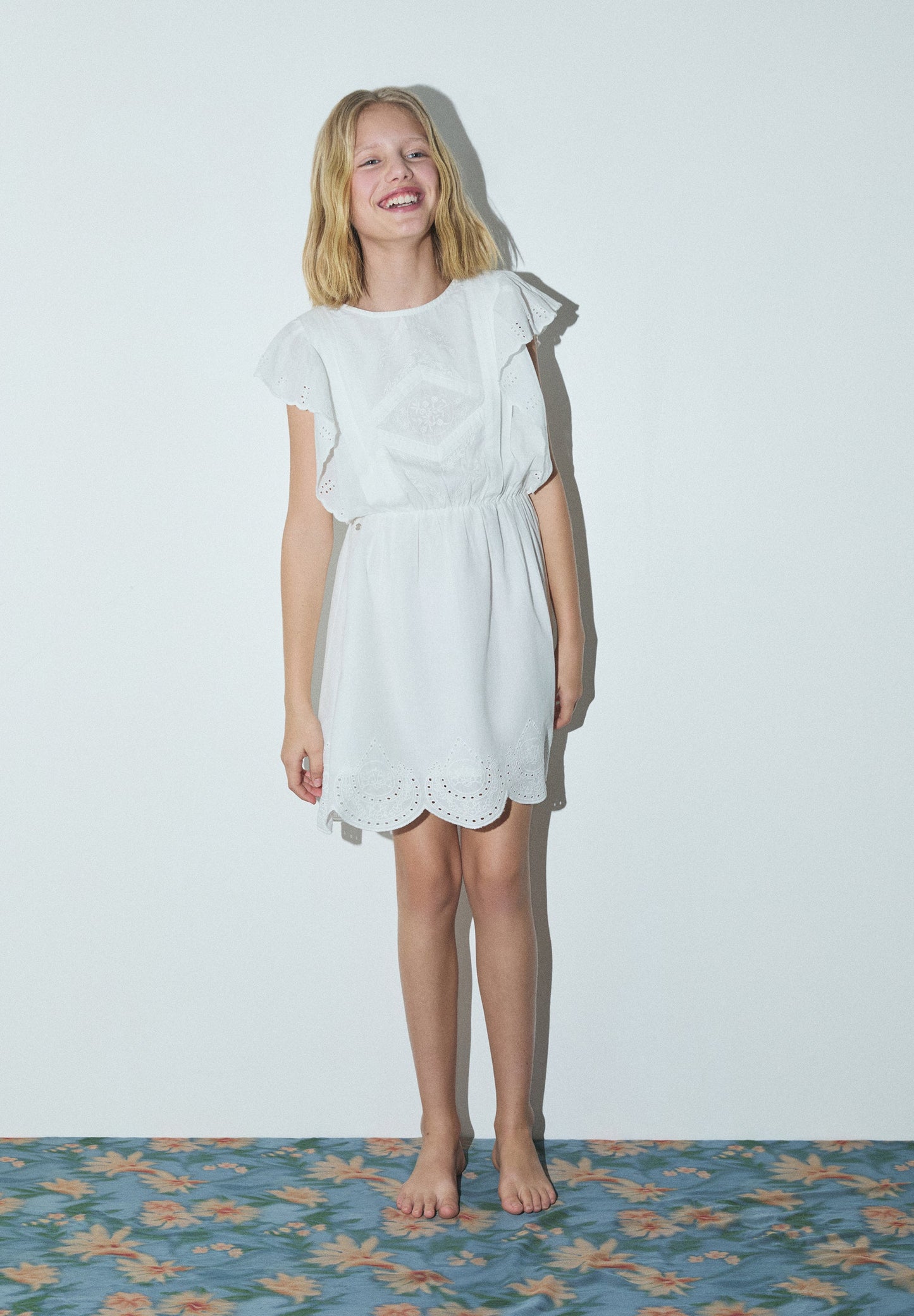 ROMANTIC PERFORATED DRESS
