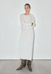 LOOSE-FIT KNIT MIDI DRESS