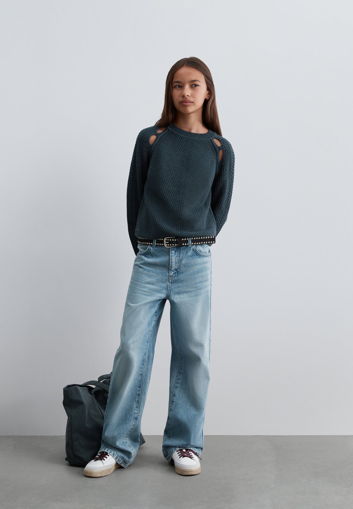SCPANEL STUDS JEANS GIRLS