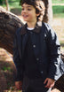 JACKET WITH CONTRAST CORDUROY COLLAR