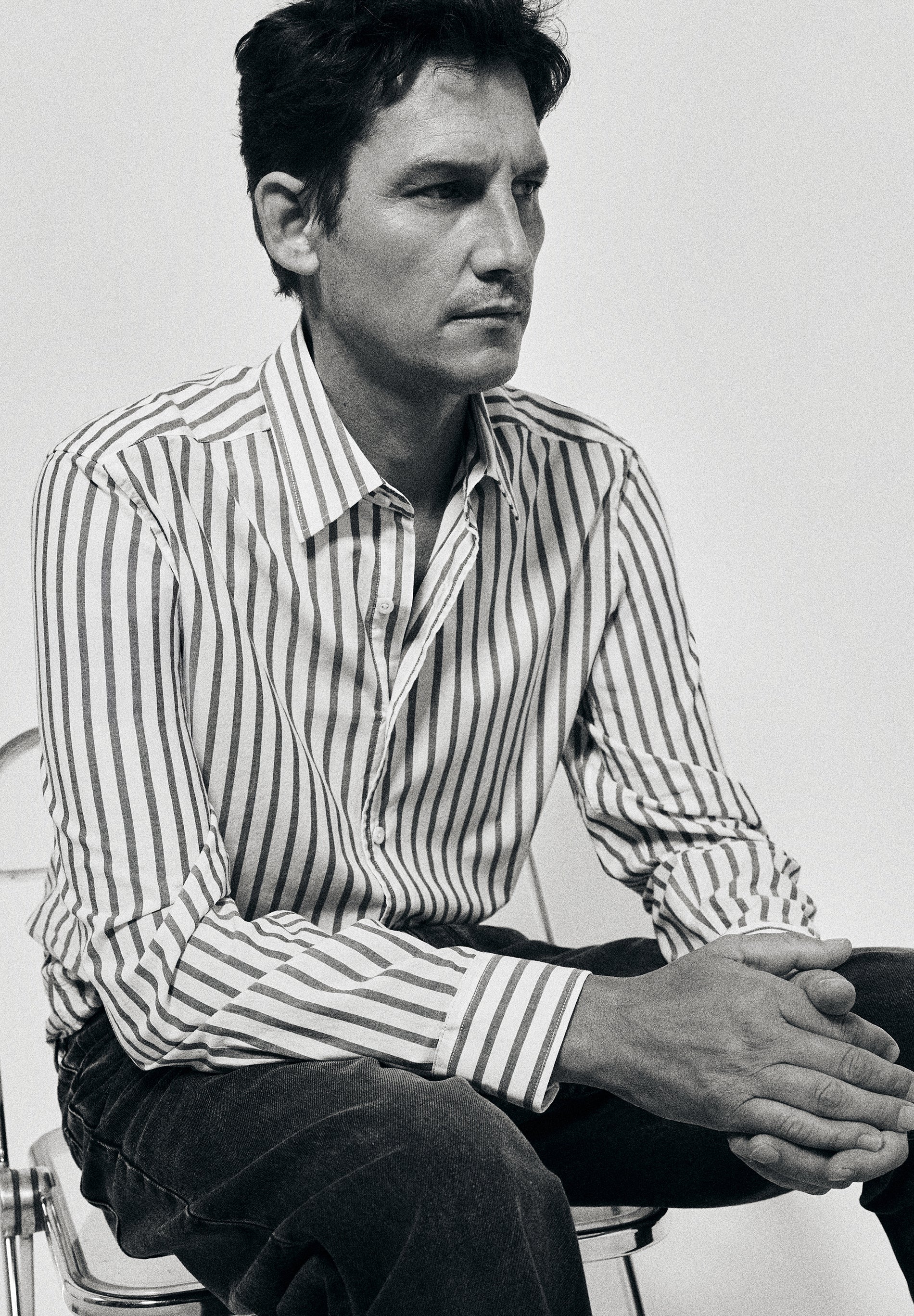 REGULAR FIT STRIPED COTTON SHIRT