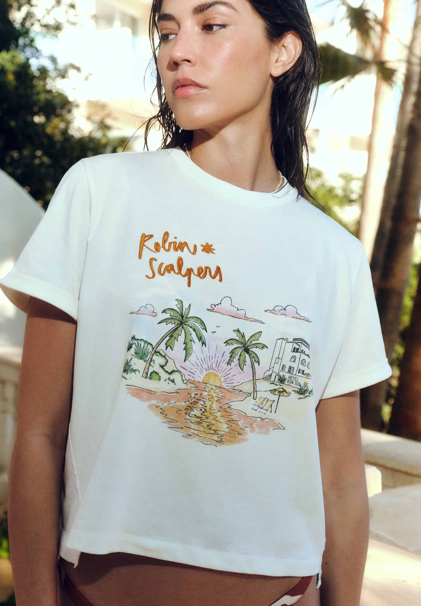 EMBROIDERED PRINT T-SHIRT | ROBIN X SCALPERS